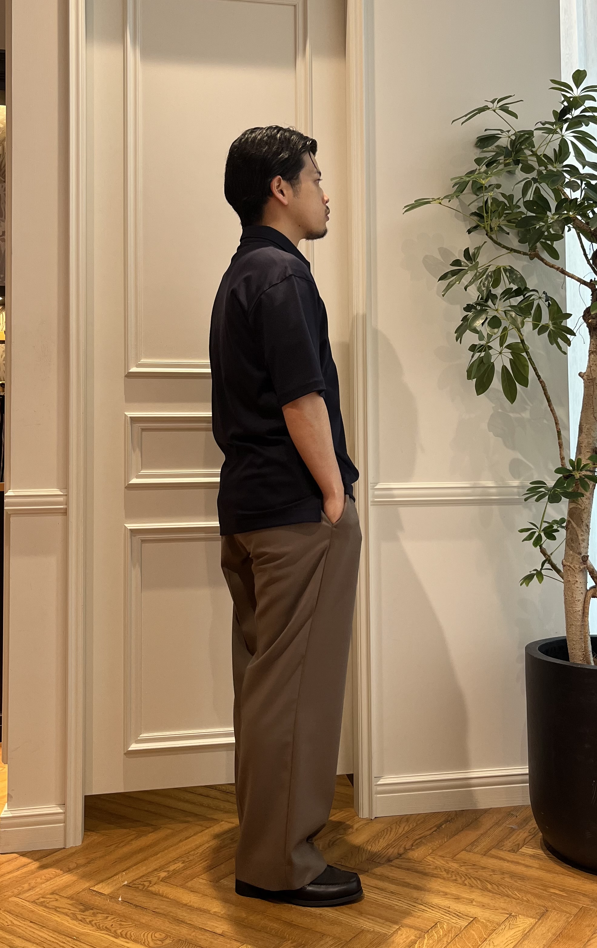 Tokuさんの「DRESSTERIOR｜【接触冷感/抗菌防臭/消臭/Safari5月号掲載】ICE CLEAR COTTON オーバーフィッ」を使ったコーディネート
