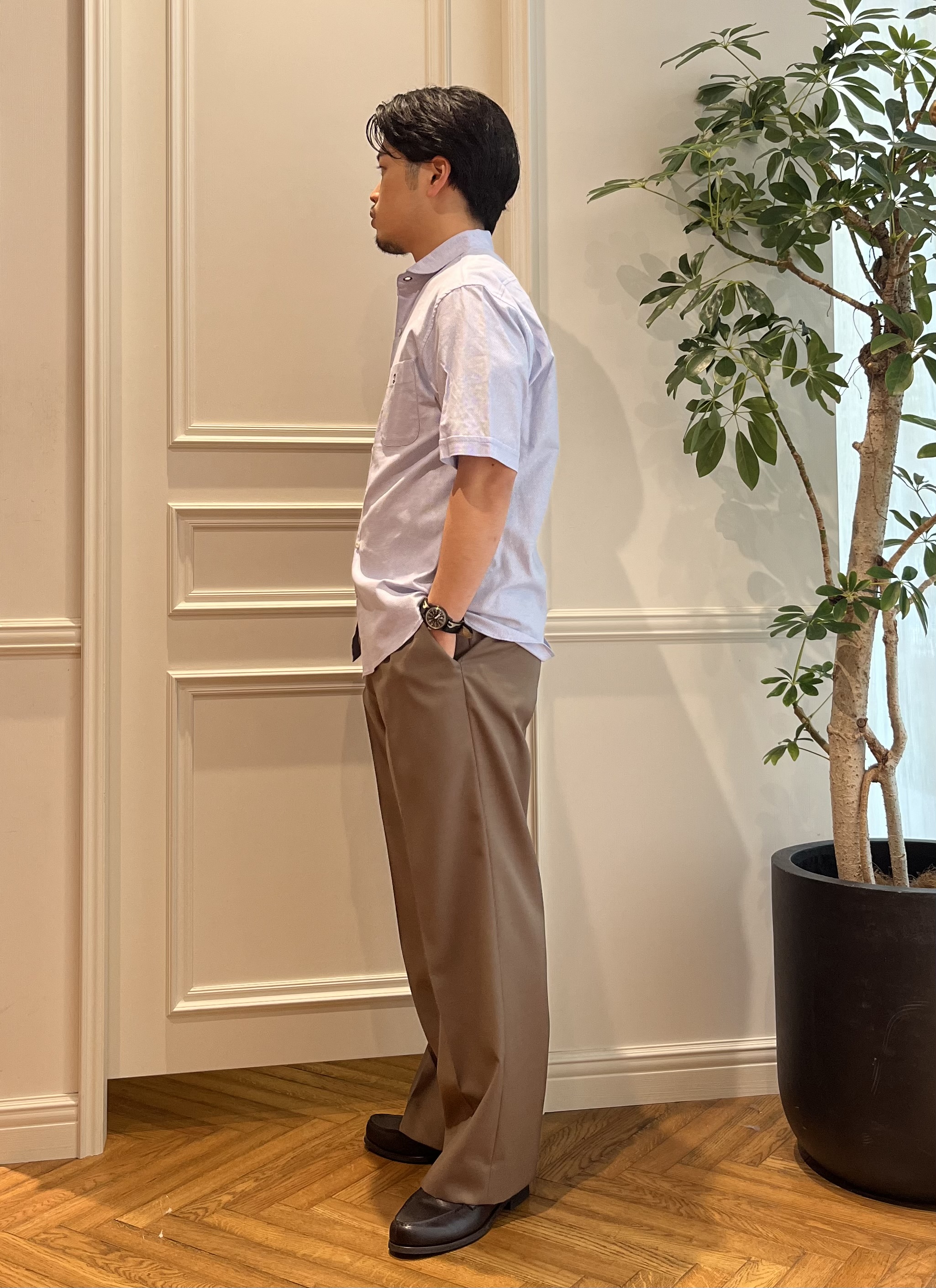 Tokuさんの「DRESSTERIOR｜【速乾素材】メッシュエアー ハーフスリーブシャツ」を使ったコーディネート