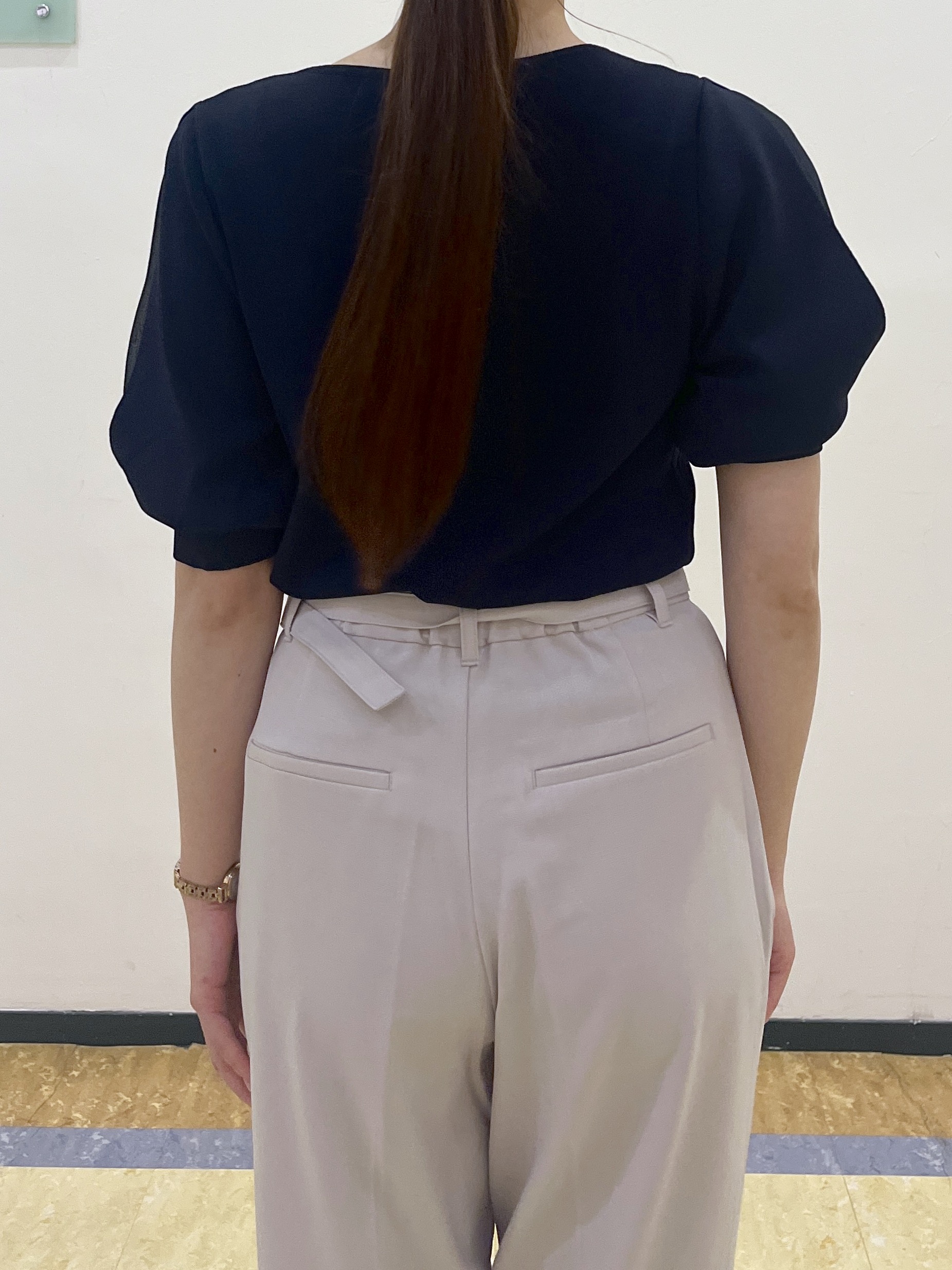 Rさんの「index｜【接触冷感】クールタッチラップスリーブニット《UVケア／洗濯機OK／XS～3L／9col》」を使ったコーディネート