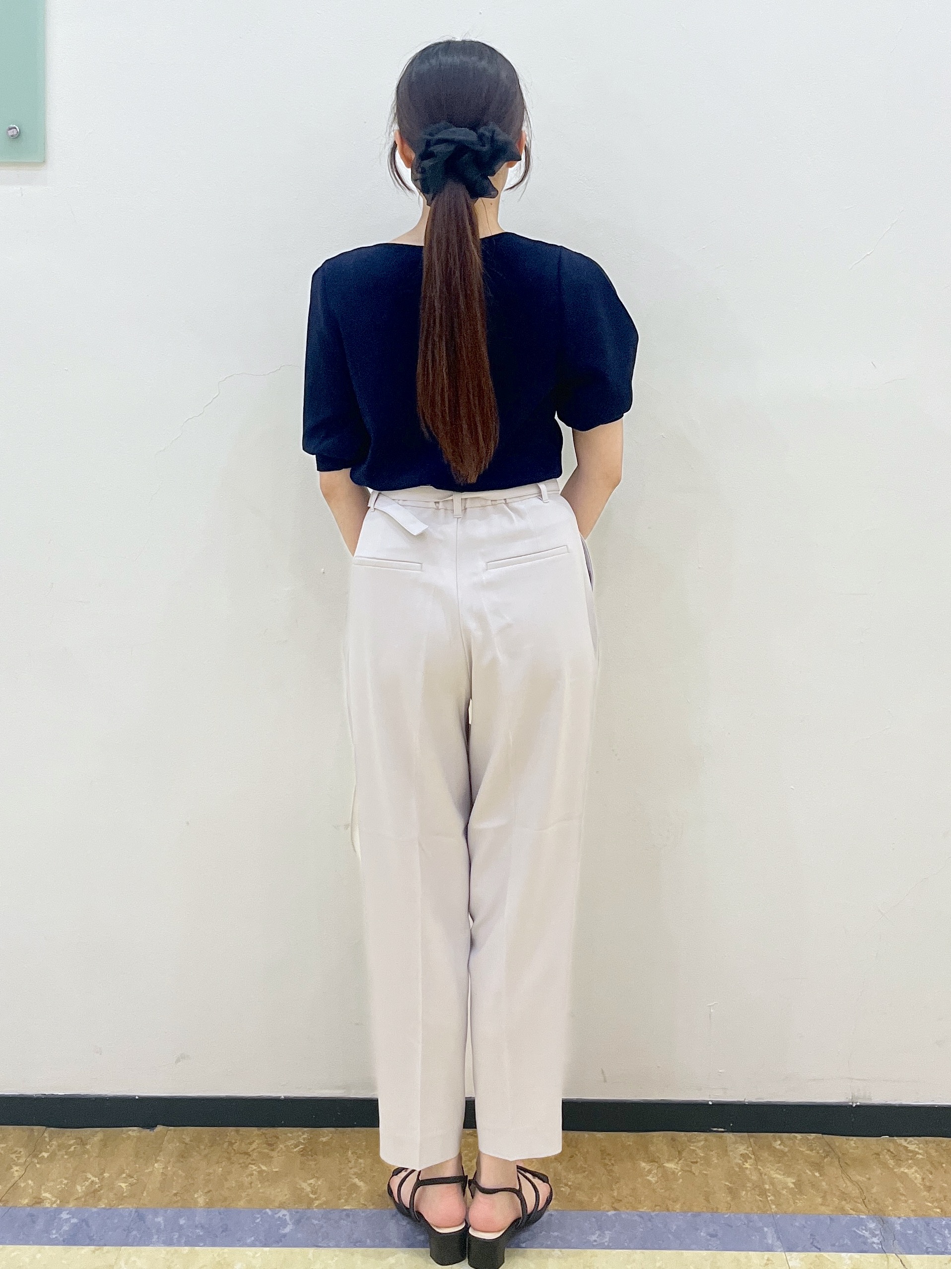 Rさんの「index｜【接触冷感】クールタッチラップスリーブニット《UVケア／洗濯機OK／XS～3L／9col》」を使ったコーディネート