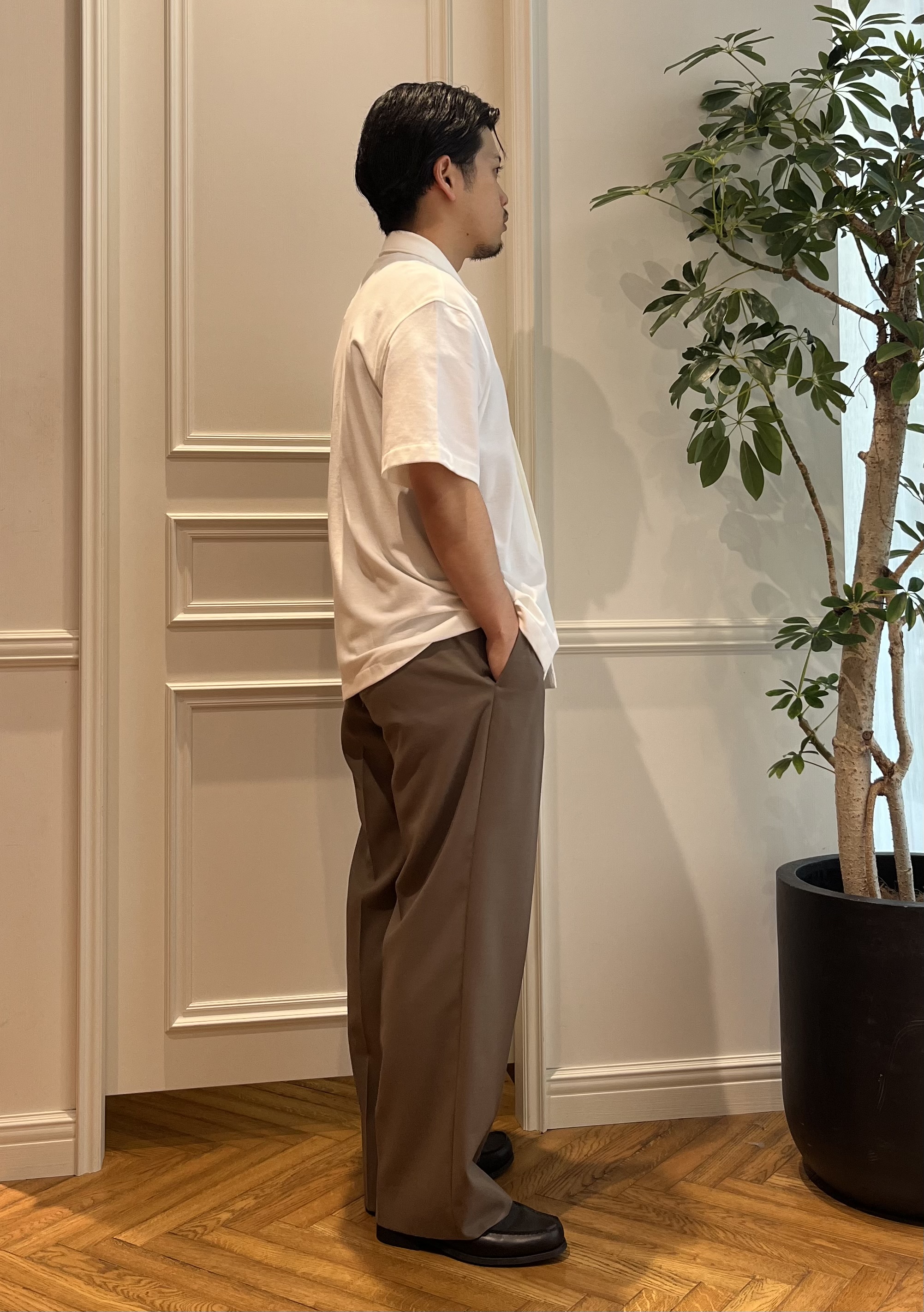 Tokuさんの「DRESSTERIOR｜LACOSTE（ラコステ）WOVEN SHIRT｜Tシャツ」を使ったコーディネート