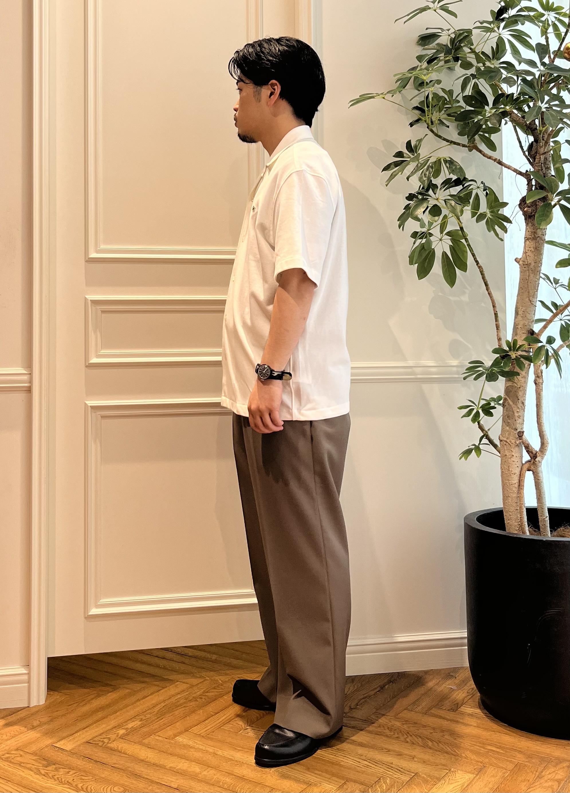 Tokuさんの「DRESSTERIOR｜LACOSTE（ラコステ）WOVEN SHIRT｜Tシャツ」を使ったコーディネート
