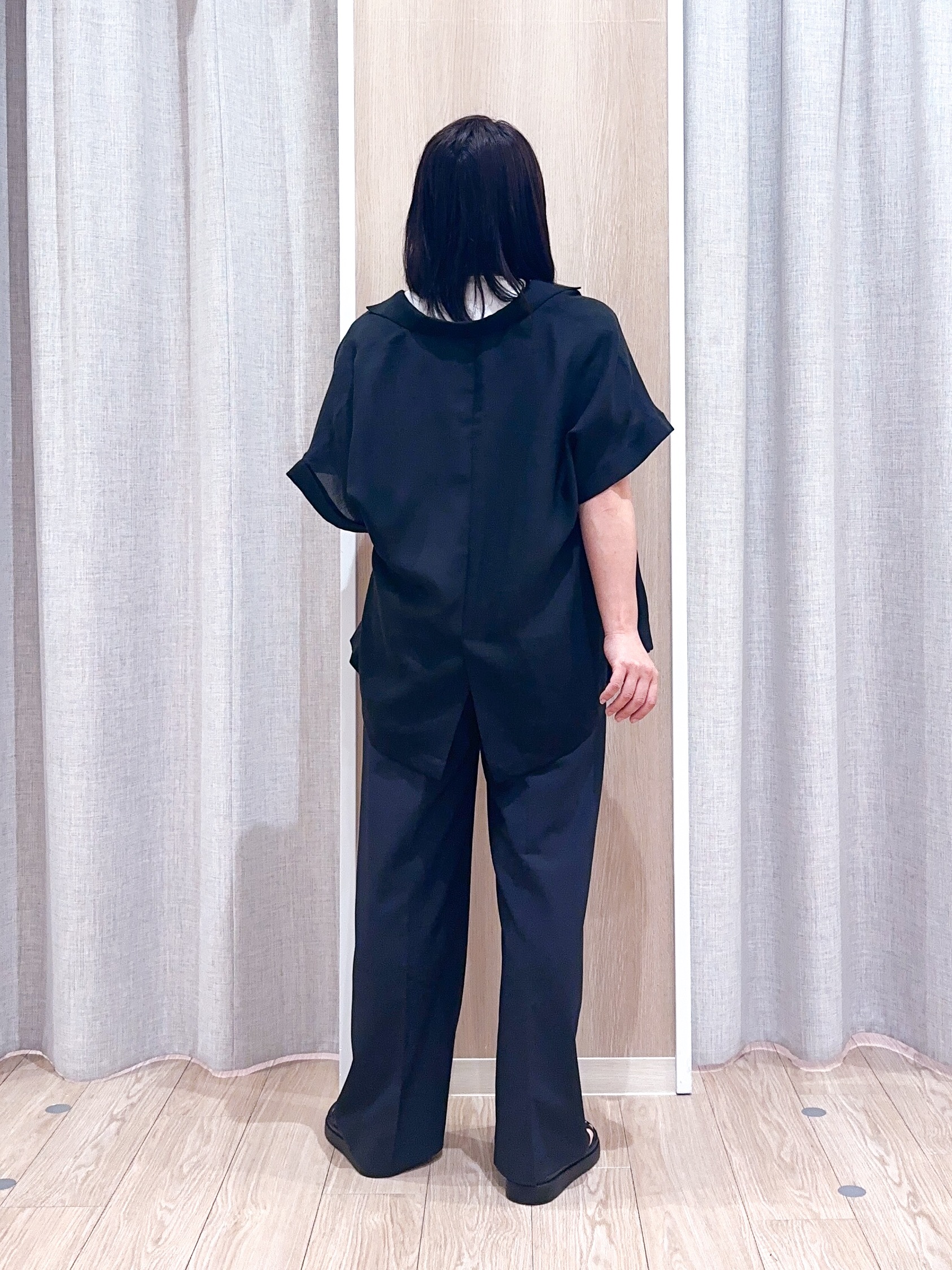 naoさんの「grove｜【洗濯機OK・ひんやり/SETUP可】シワになりにくいハーフスリーブジャケット」を使ったコーディネート