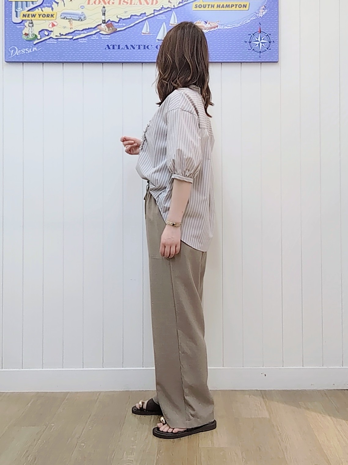 itoさんの「Dessin｜【着映え/洗える】フロントフリル五分袖ブラウス」を使ったコーディネート
