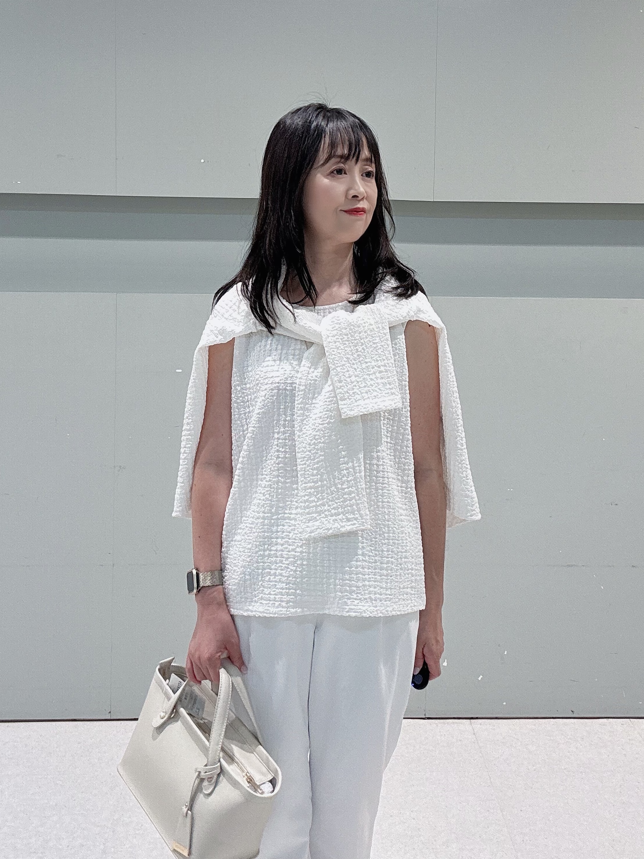 makiさんの「UNTITLED｜【アンサンブル可】ポコポコカーディガン」を使ったコーディネート