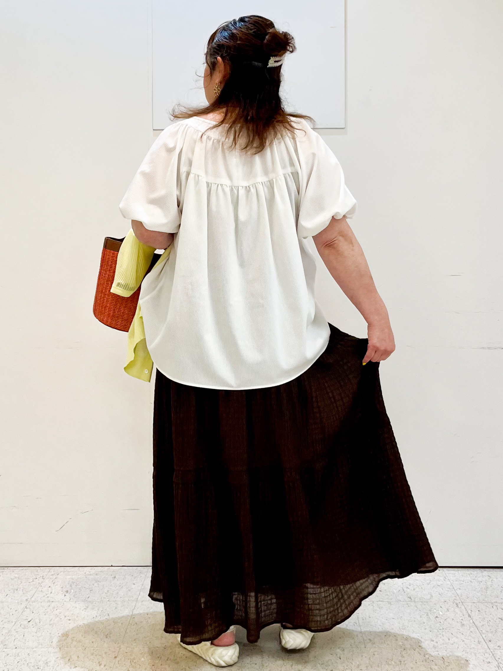 kimmyさんの「Reflect｜ギャザーデザインブラウス」を使ったコーディネート