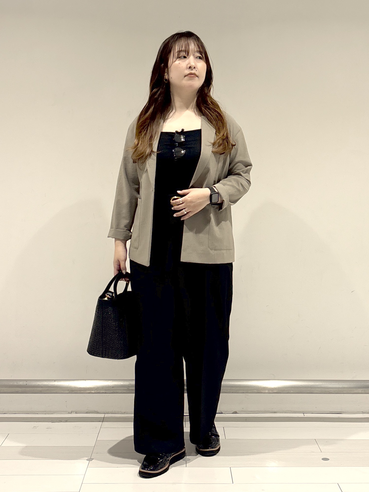 nakamuraさんの「Reflect｜【SS-4Lサイズ／接触冷感／シワになりにくい】リラクシーテーラードジャケット」を使ったコーディネート