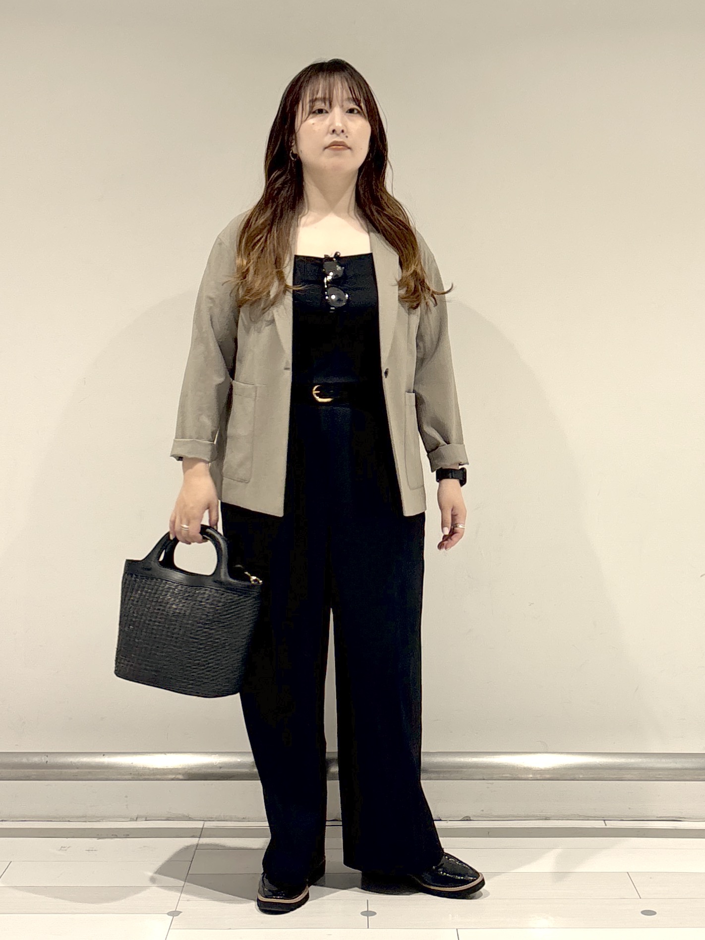 nakamuraさんの「Reflect｜【SS-4Lサイズ／接触冷感／シワになりにくい】リラクシーテーラードジャケット」を使ったコーディネート