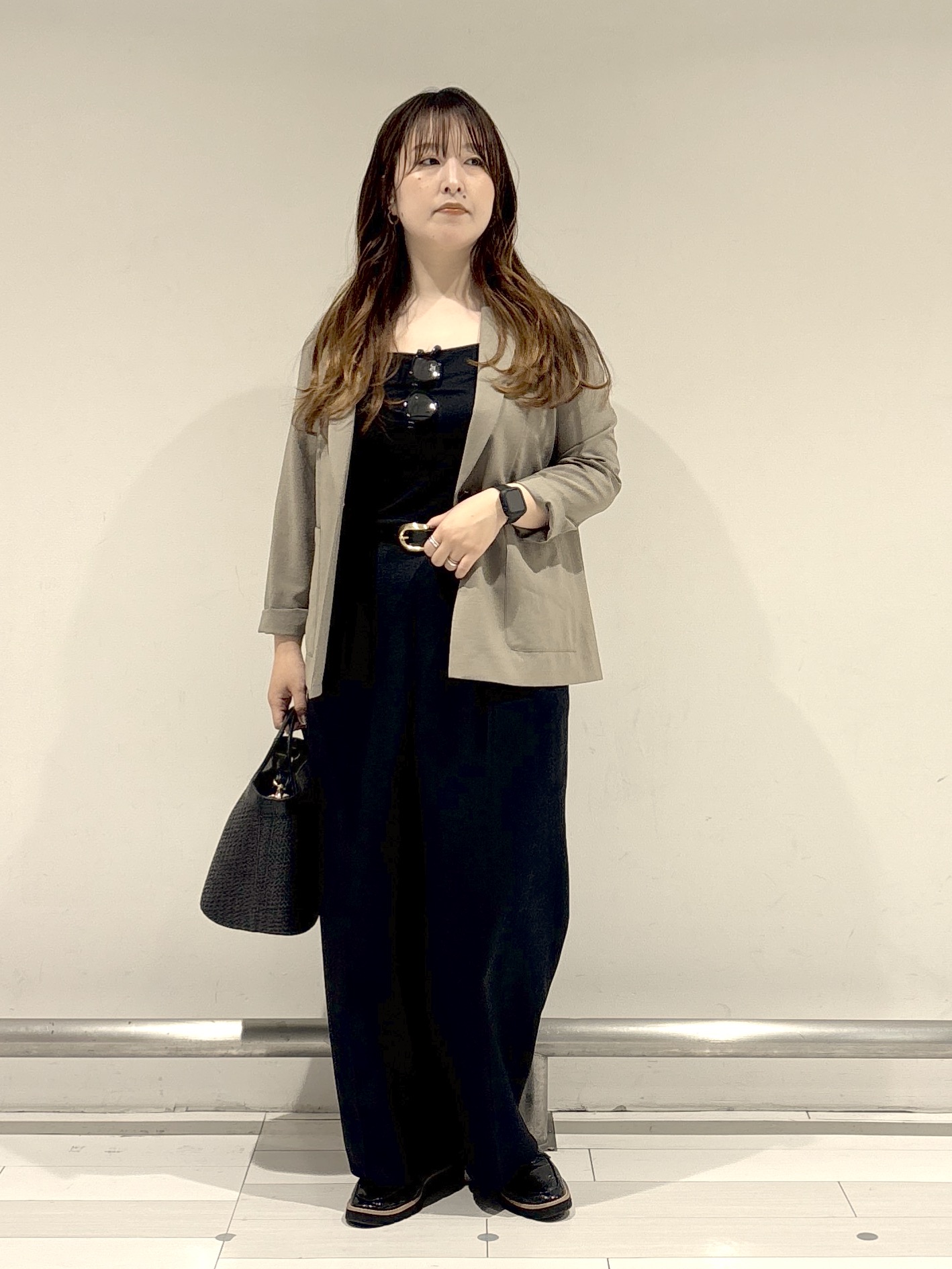nakamuraさんの「Reflect｜【SS-4Lサイズ／接触冷感／シワになりにくい】リラクシーテーラードジャケット」を使ったコーディネート