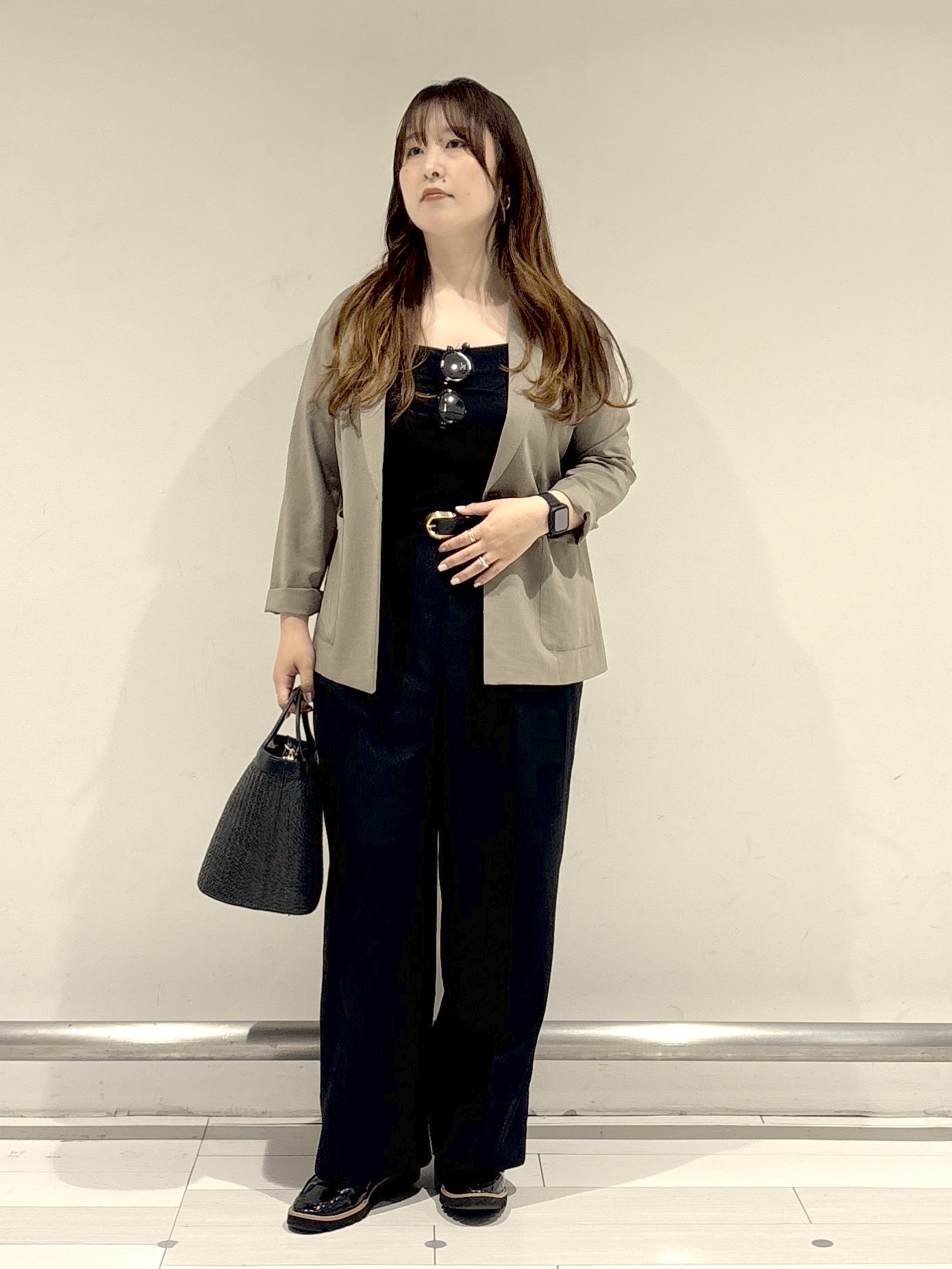 nakamuraさんの「Reflect｜【SS-4Lサイズ／接触冷感／シワになりにくい】リラクシーテーラードジャケット」を使ったコーディネート