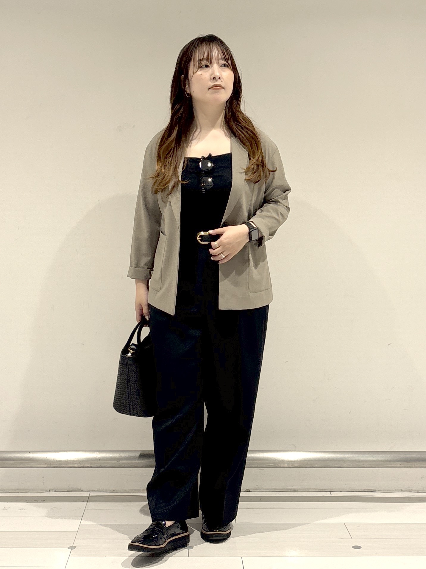 nakamuraさんの「Reflect｜【SS-4Lサイズ／接触冷感／シワになりにくい】リラクシーテーラードジャケット」を使ったコーディネート