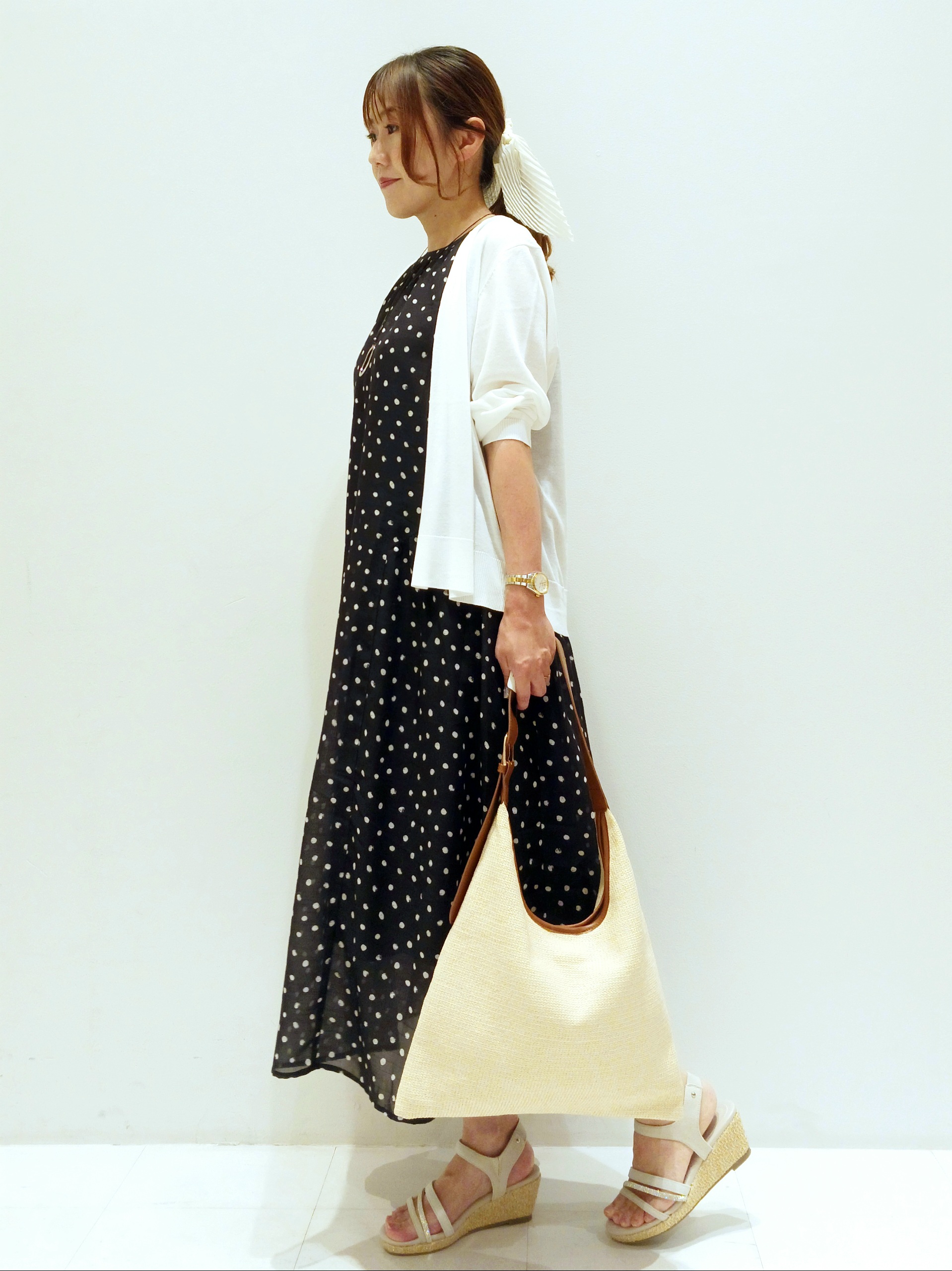 mizueさんの「grove｜高評価！【接触冷感／UVカットetc】ベーシックショートカーディガン」を使ったコーディネート