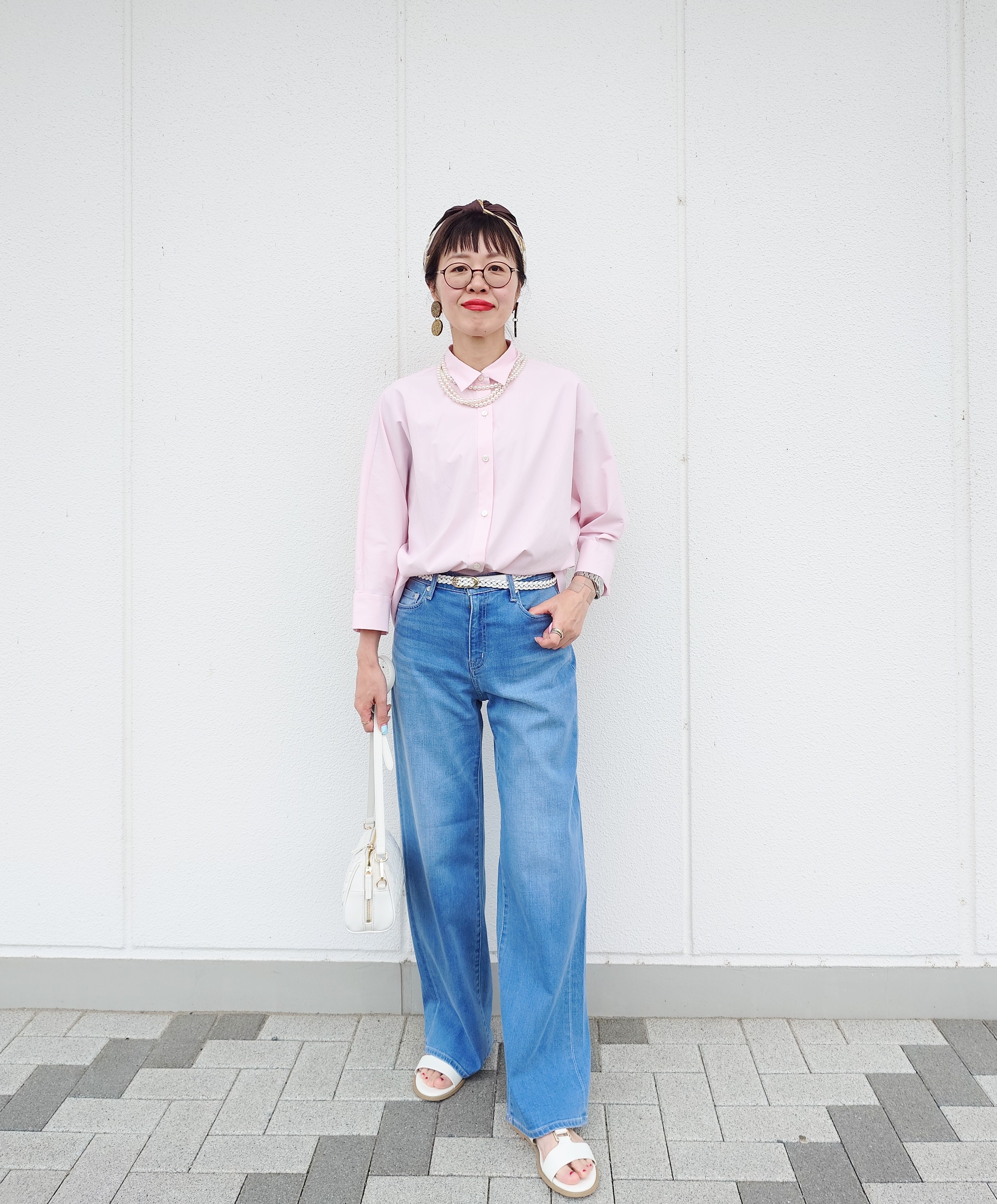 MUTSUKOさんの「UNTITLED｜【接触冷感/吸水速乾/UVカット】ドルマンスリーブシャツ」を使ったコーディネート