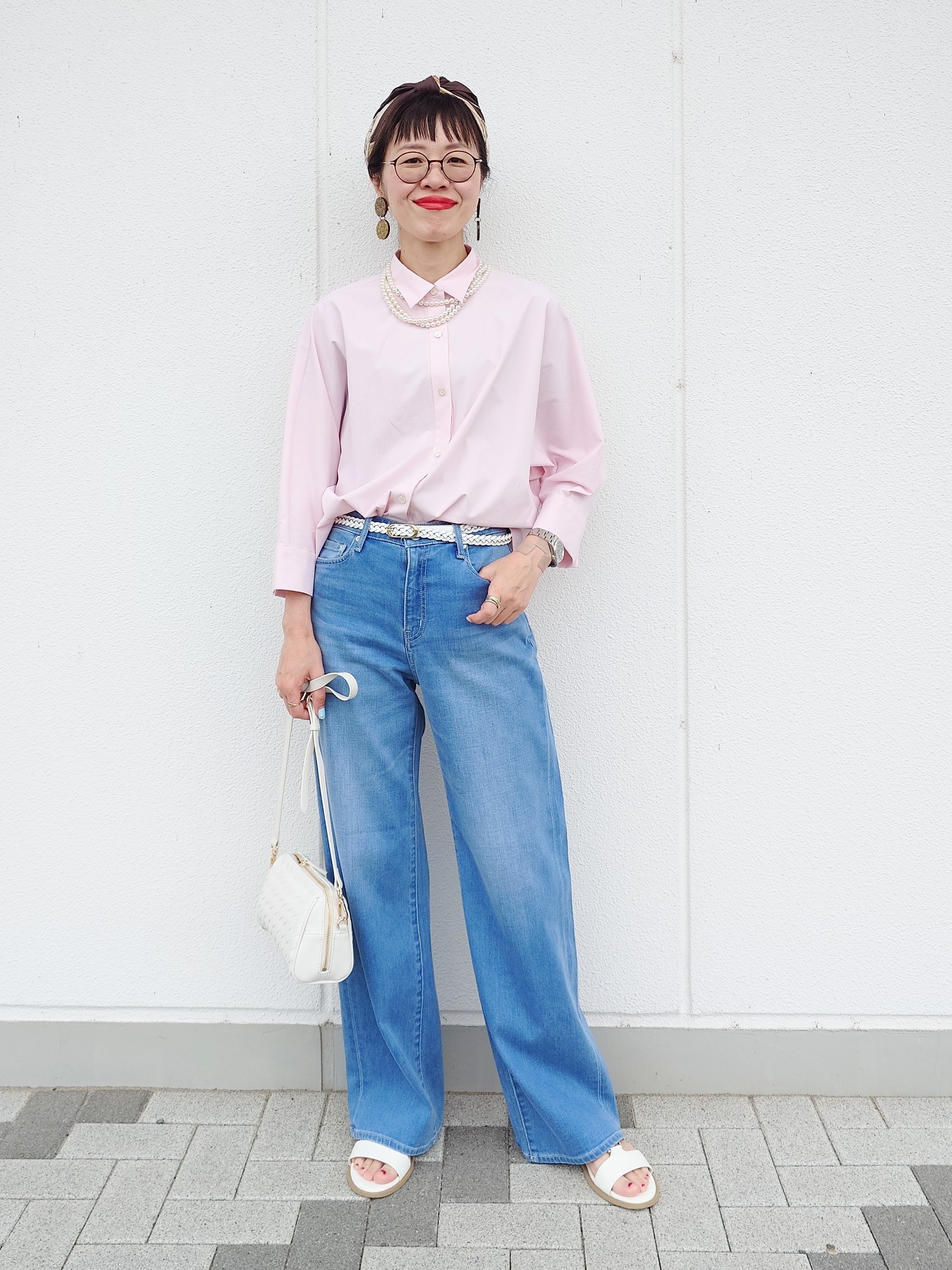 MUTSUKOさんの「UNTITLED｜【接触冷感/吸水速乾/UVカット】ドルマンスリーブシャツ」を使ったコーディネート