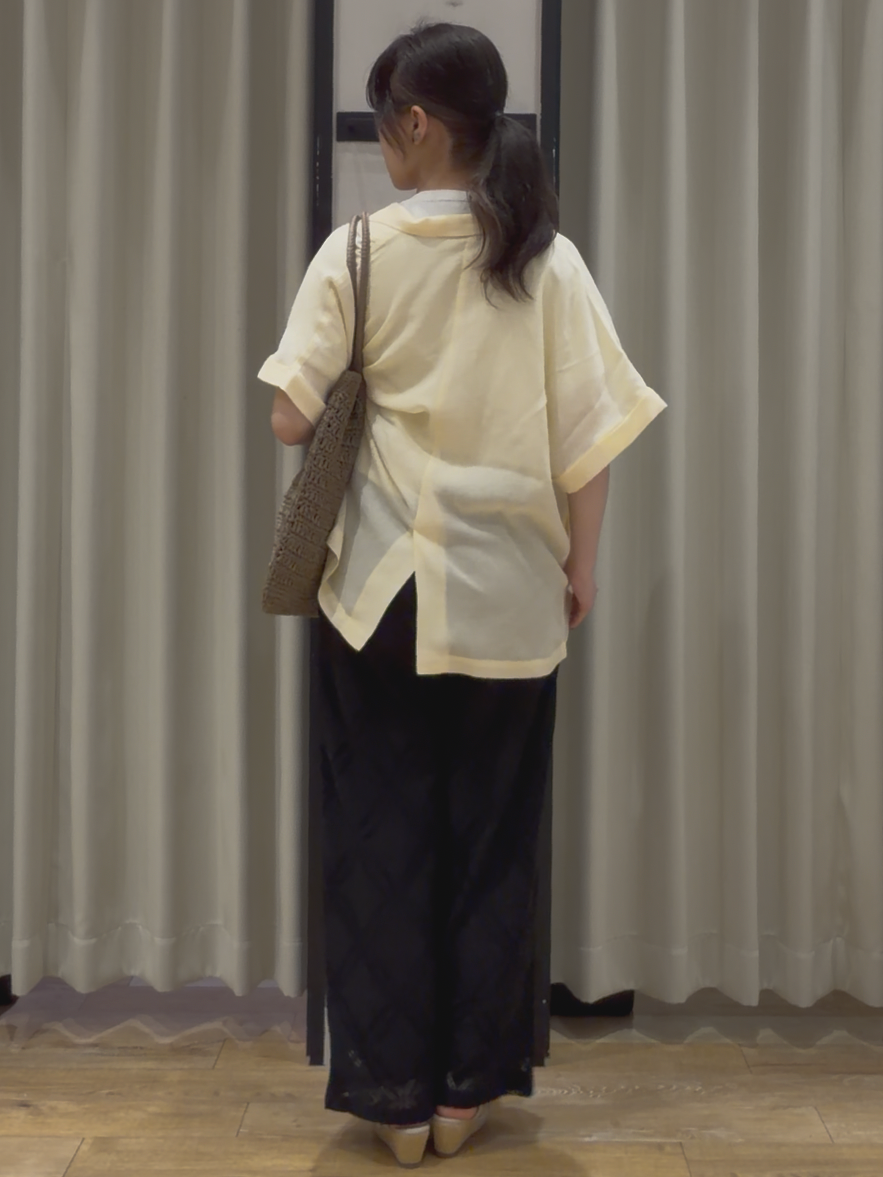 RUKAさんの「grove｜【洗濯機OK・ひんやり/SETUP可】シワになりにくいハーフスリーブジャケット」を使ったコーディネート