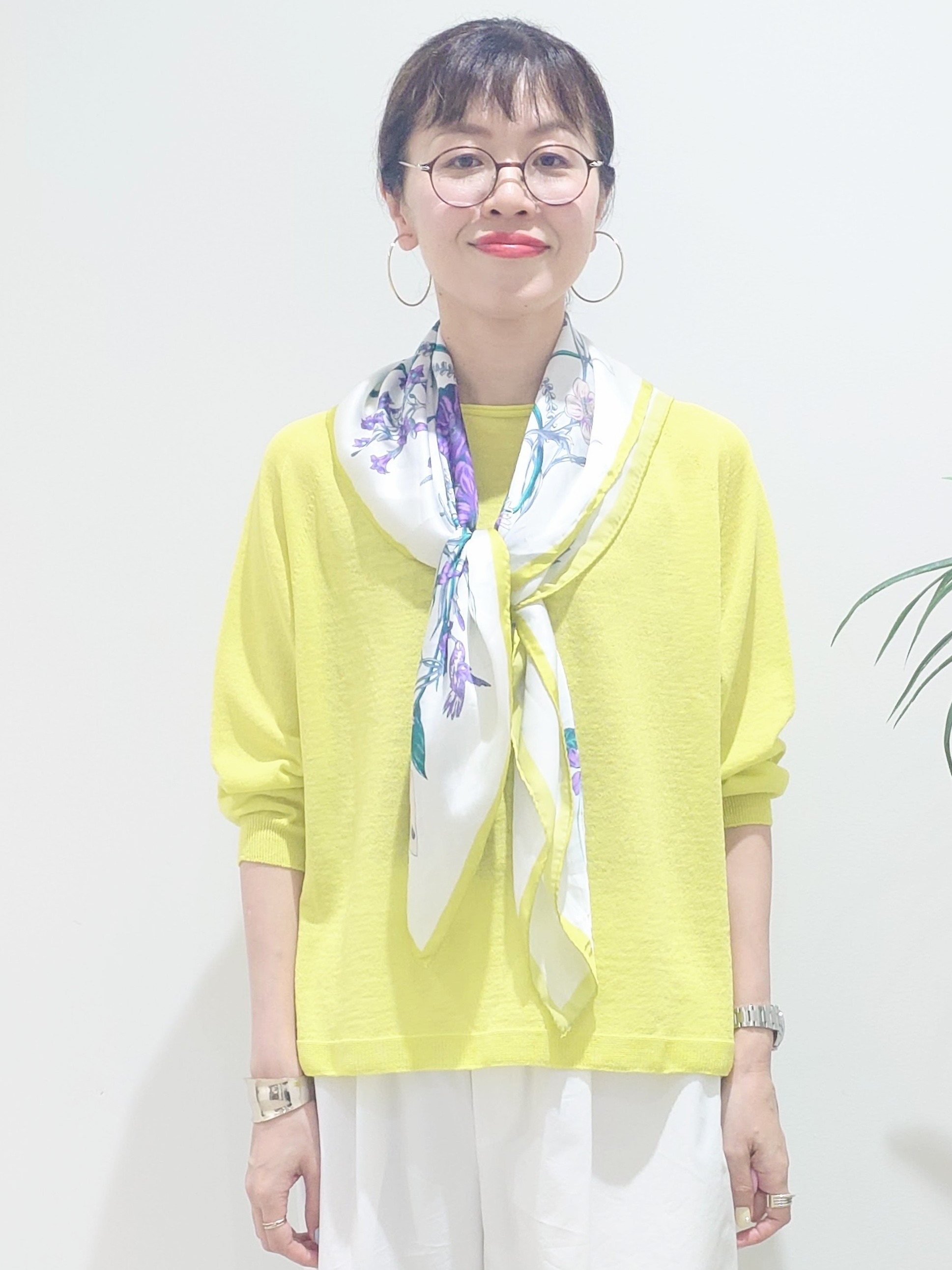 MUTSUKOさんの「UNTITLED｜【ゆったり/リラクシー】リネンボートネックプルオーバー」を使ったコーディネート