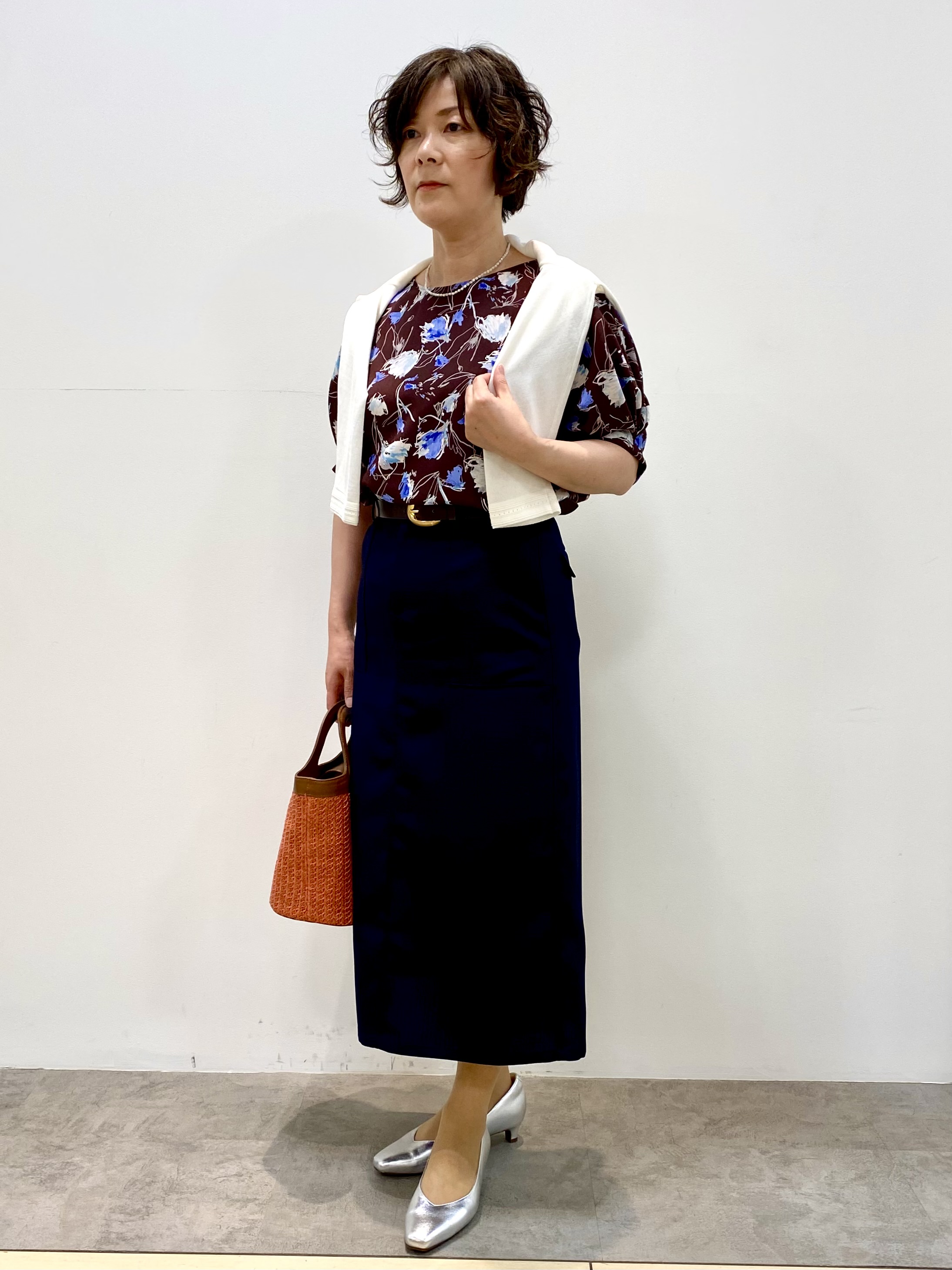 oharaさんの「Reflect｜【セットアップ可】ボタニカル調プリントブラウス」を使ったコーディネート