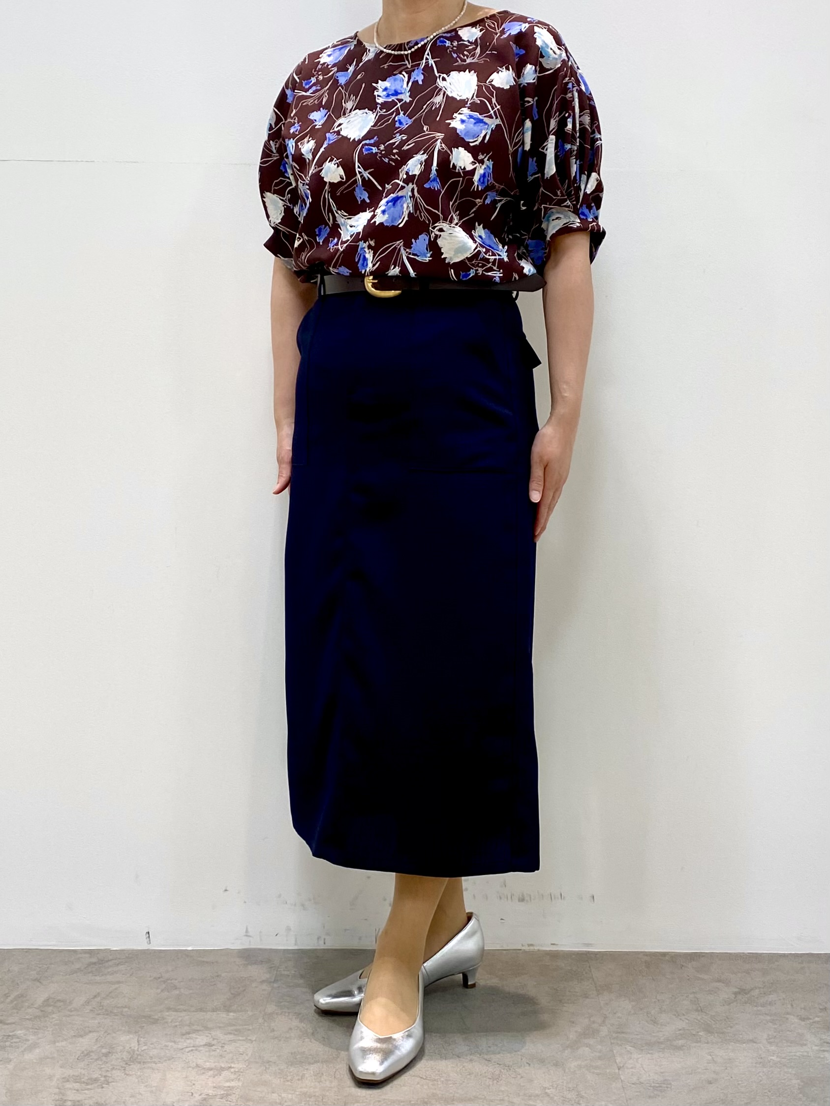 oharaさんの「Reflect｜【セットアップ可】ボタニカル調プリントブラウス」を使ったコーディネート