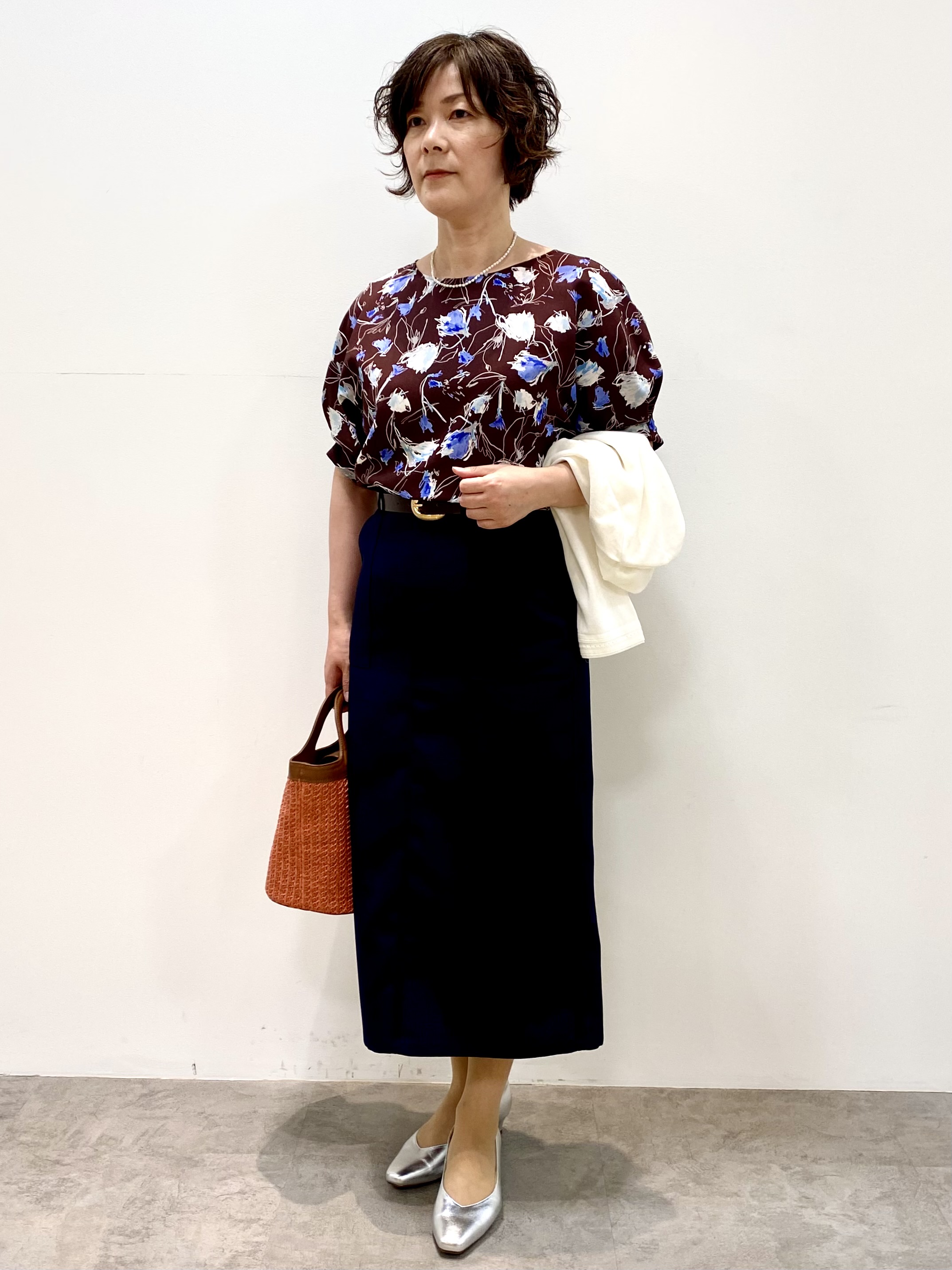 oharaさんの「Reflect｜【セットアップ可】ボタニカル調プリントブラウス」を使ったコーディネート