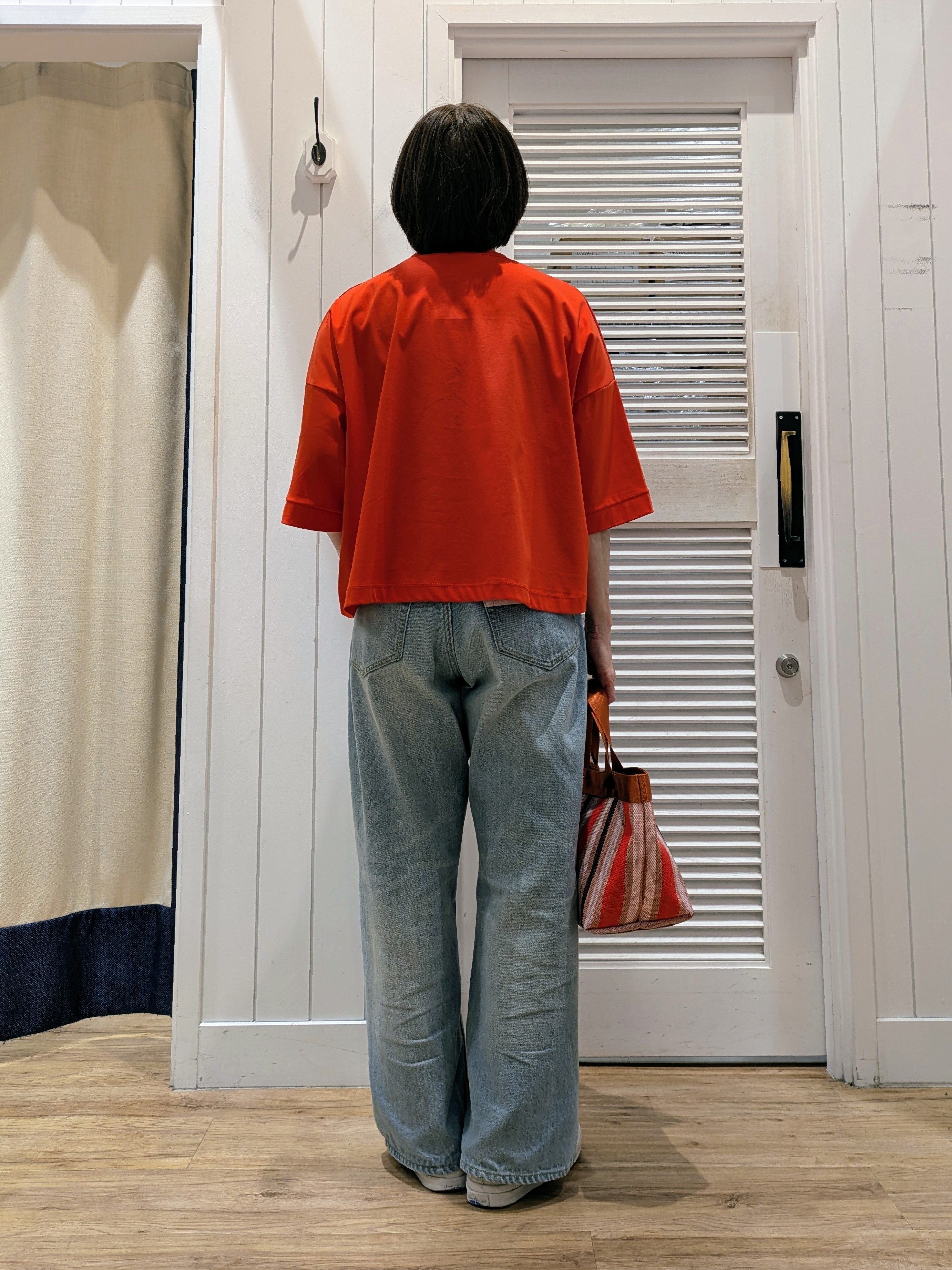 Asaさんの「Dessin｜【新色追加/体型カバー】美光沢カットソーボクシーシルエット」を使ったコーディネート