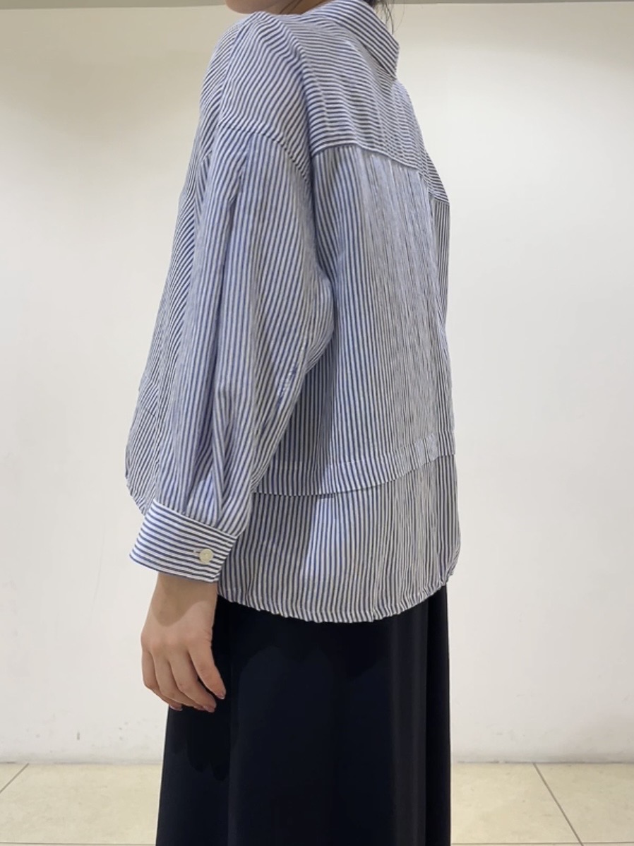 watanabeさんの「UNTITLED｜【接触冷感／洗える／2WAY】ドロスト付 シアーシャンブレーシャツ」を使ったコーディネート