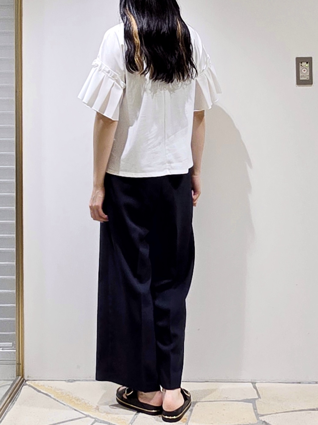 mochiさんの「index｜【接触冷感】タックスリーブカットソー《洗濯機OK》」を使ったコーディネート