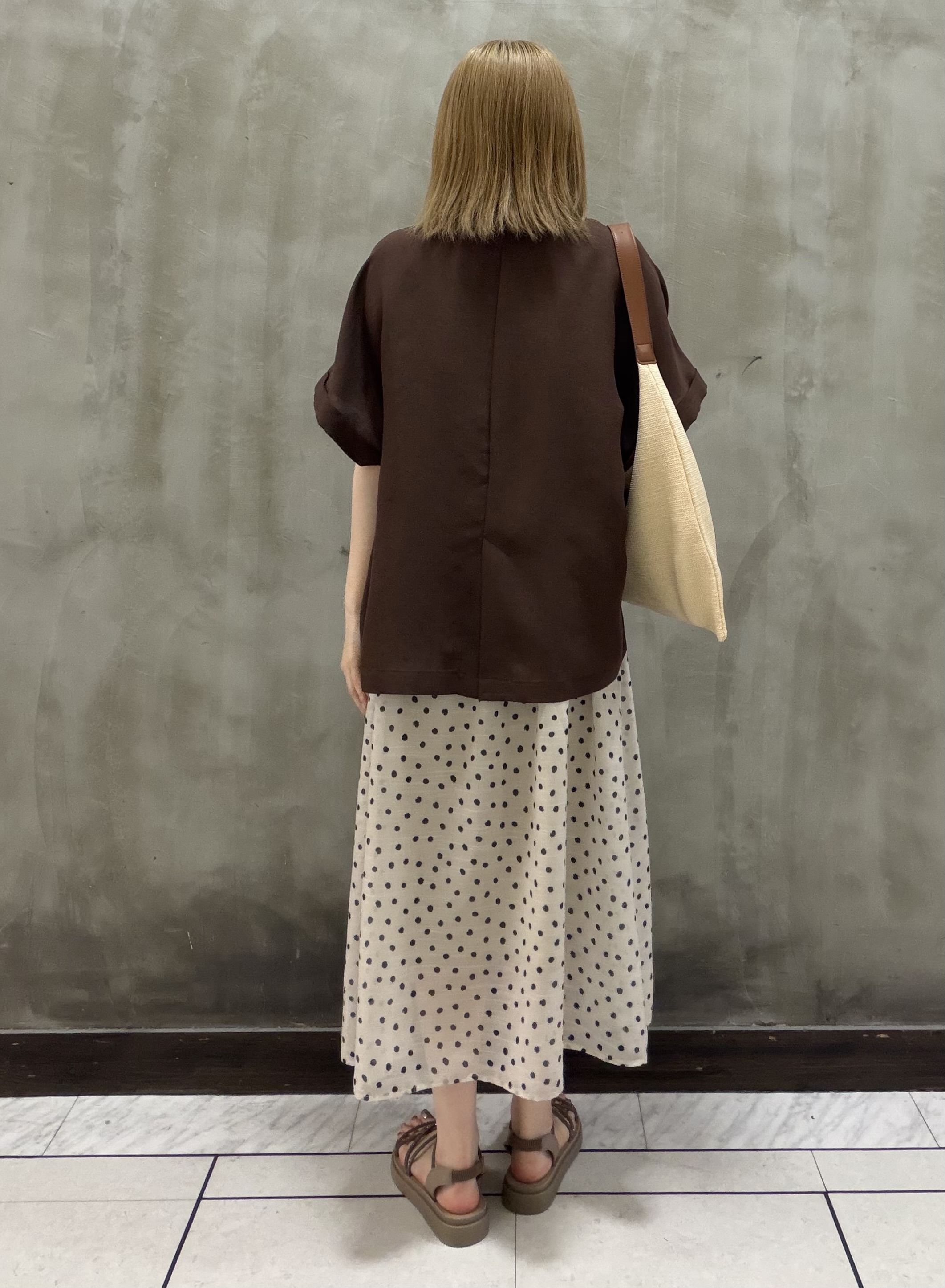 maiさんの「grove｜【洗濯機OK・ひんやり/SETUP可】シワになりにくいハーフスリーブジャケット」を使ったコーディネート
