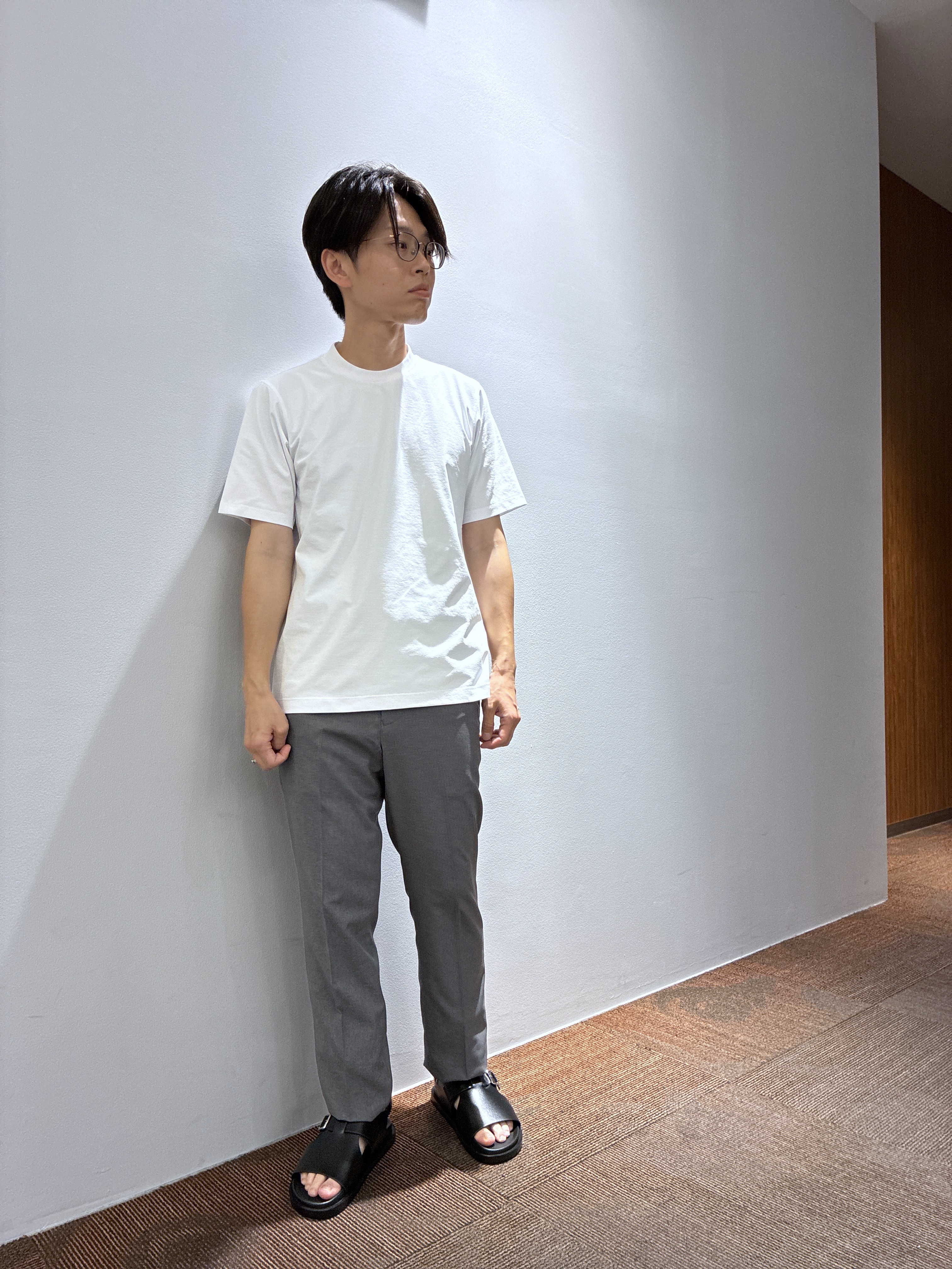 わいずみさんの「TAKEO KIKUCHI｜【BOWLER HAT LABEL】ビリケンさんプリント 半袖シャツ」を使ったコーディネート