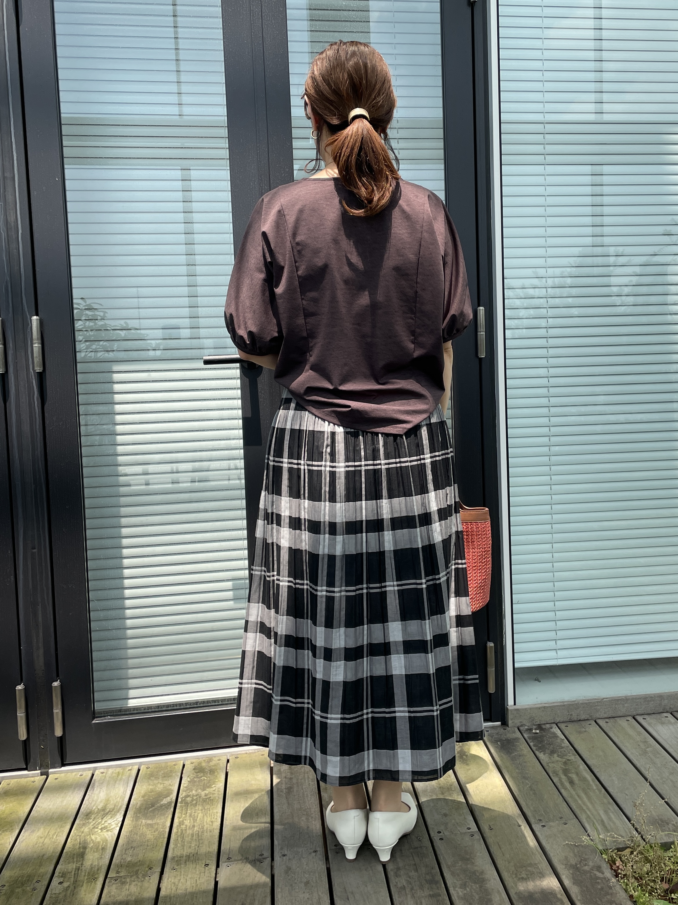 ayaさんの「Reflect｜【UVカット／接触冷感／吸水速乾】ギャザースリーブカットソー」を使ったコーディネート