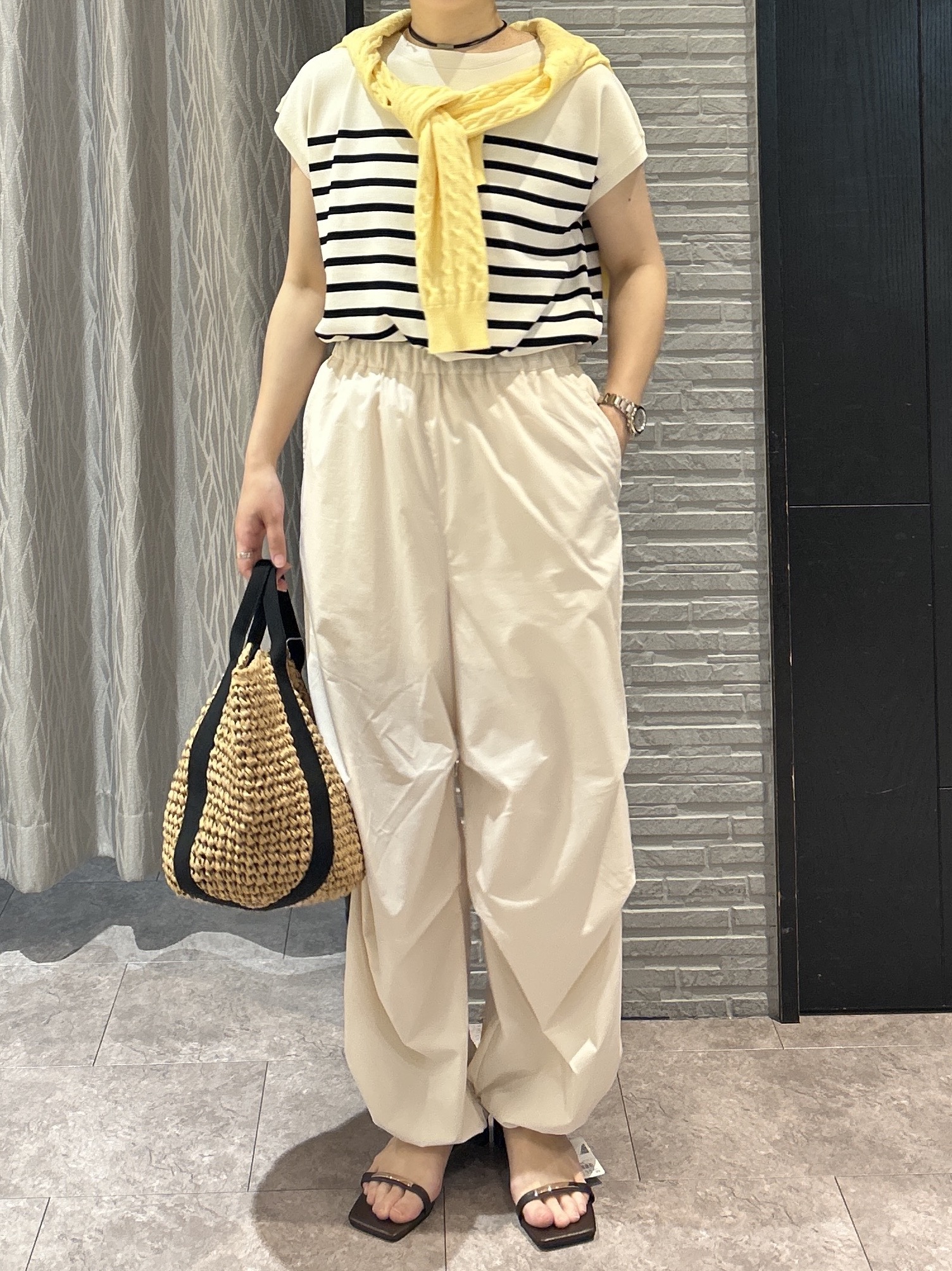 ga_riさんの「THE SHOP TK｜【POLO BCS 別注】ケーブルカーディガン」を使ったコーディネート