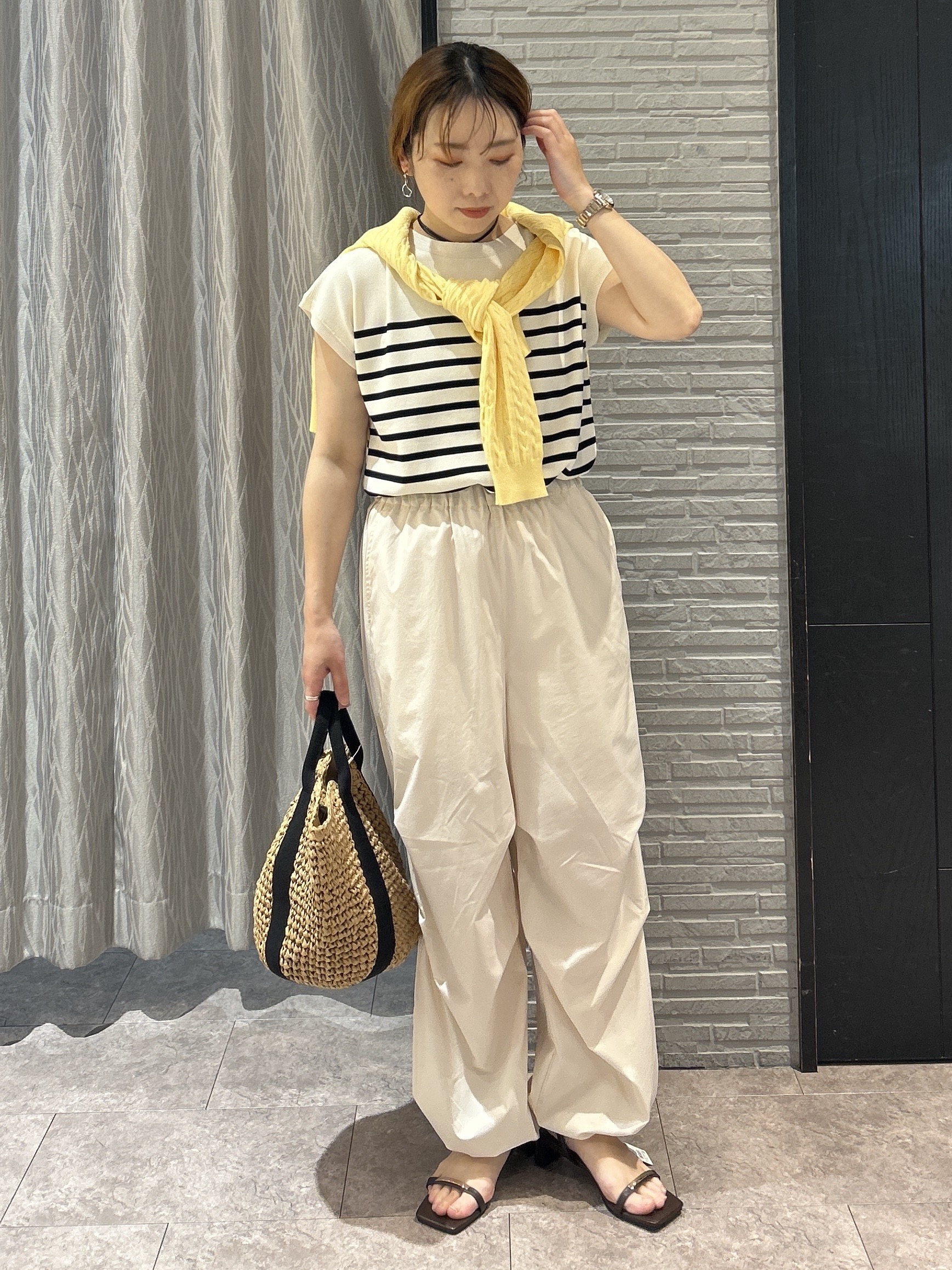 ga_riさんの「THE SHOP TK｜【POLO BCS 別注】ケーブルカーディガン」を使ったコーディネート
