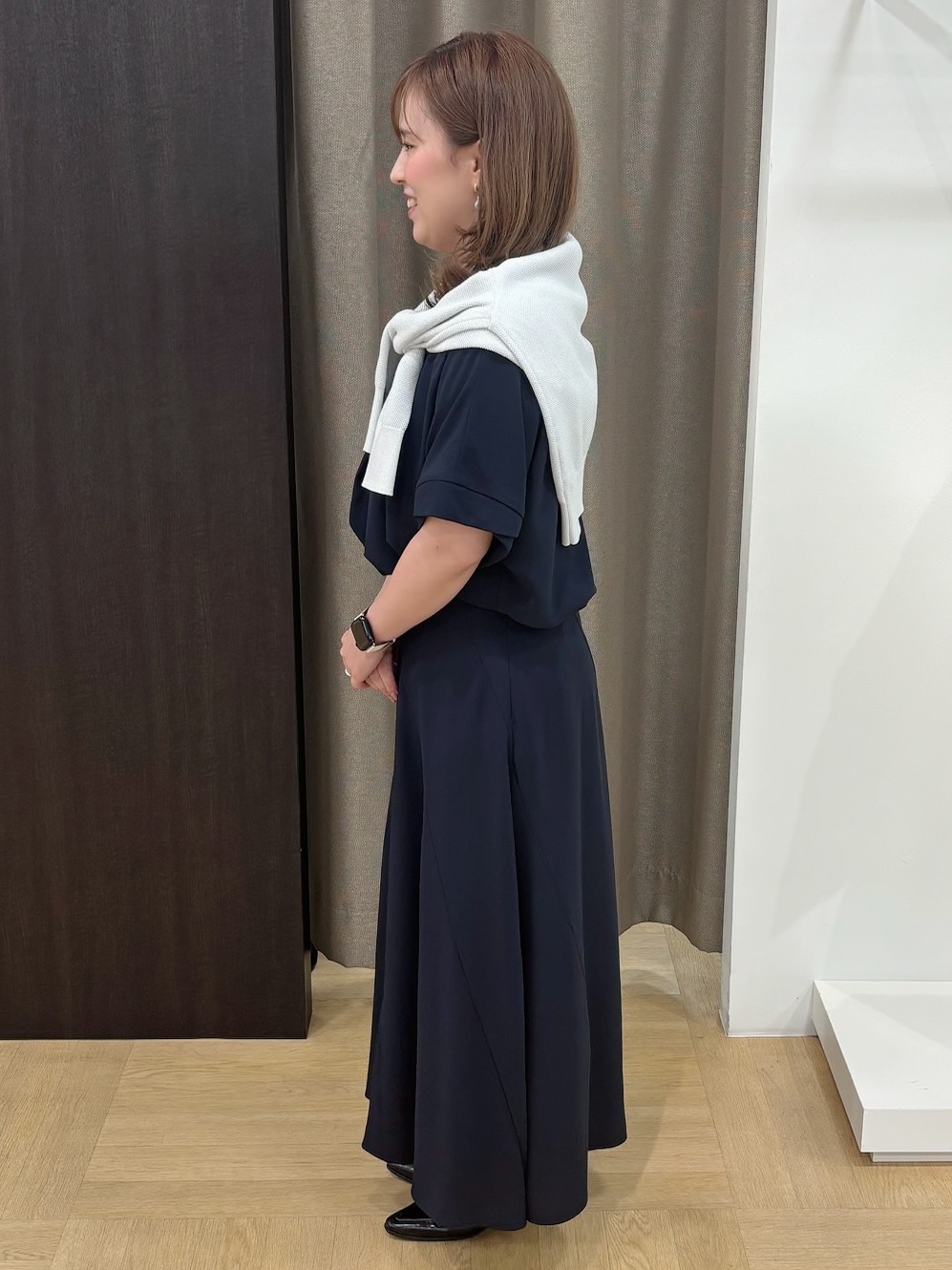 Keiさんの「UNTITLED｜【前後2WAY/はっ水/セットアップ可】リラクシーフレンチスリーブブラウス」を使ったコーディネート