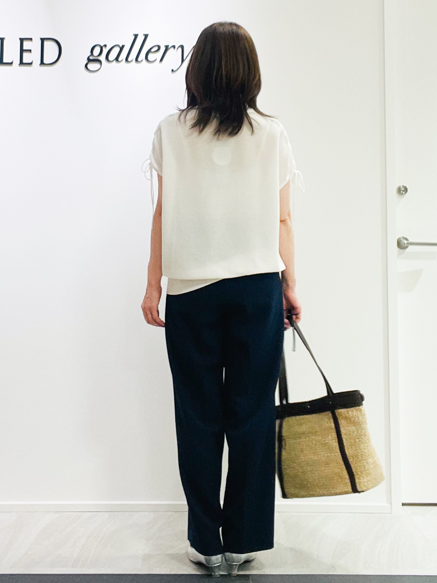 めいさんの「UNTITLED｜レースアップスリーブデザインニット」を使ったコーディネート