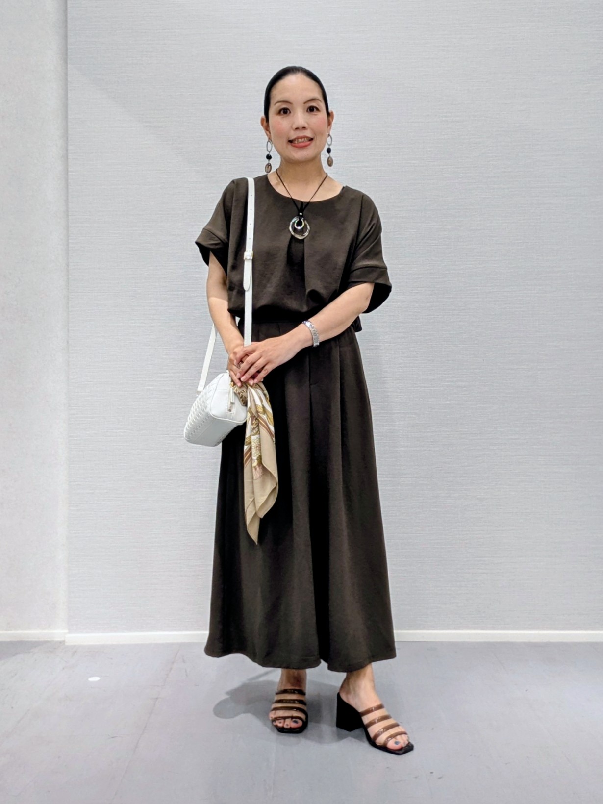 makkyさんの「UNTITLED｜【古畑星夏さん着用/接触冷感】ドライタッチシャツ」を使ったコーディネート