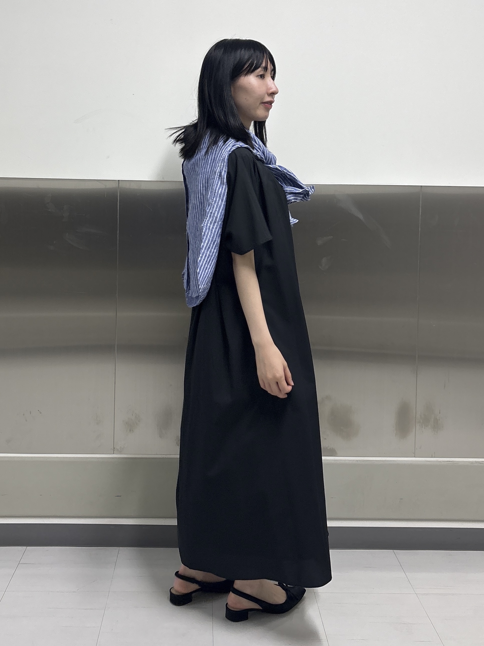 Yoshimiさんの「INDIVI｜【撥水／UVカット】ベルト付きワンピース」を使ったコーディネート