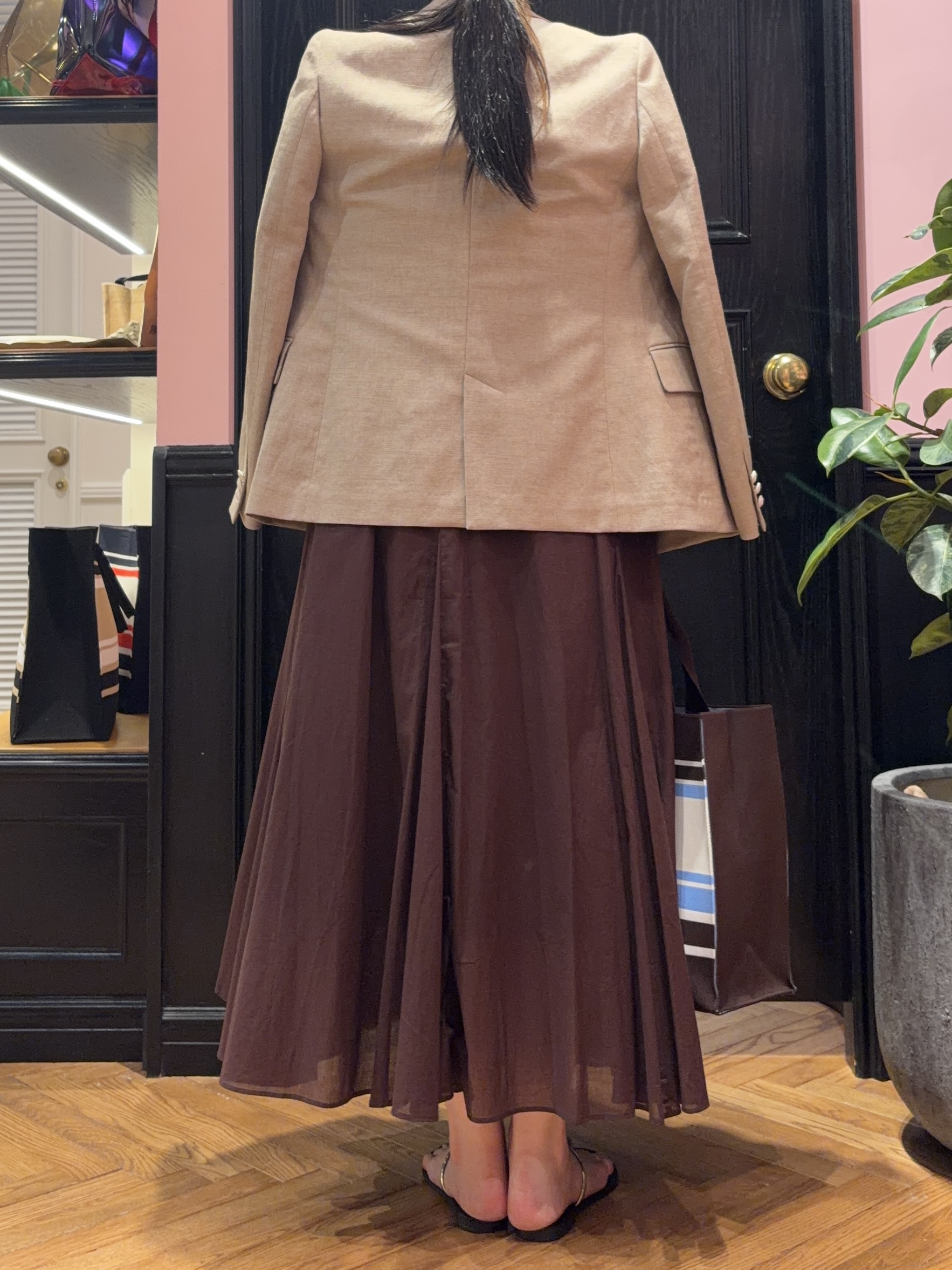 SAKAIさんの「DRESSTERIOR｜【きれいめ/ウォッシャブル】コットンローンフレンチスリーブワンピ」を使ったコーディネート