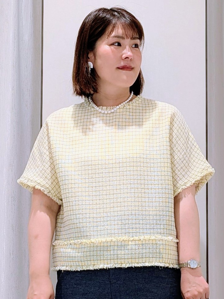 Onumaさんの「UNTITLED｜ファンシーツイードブラウス」を使ったコーディネート