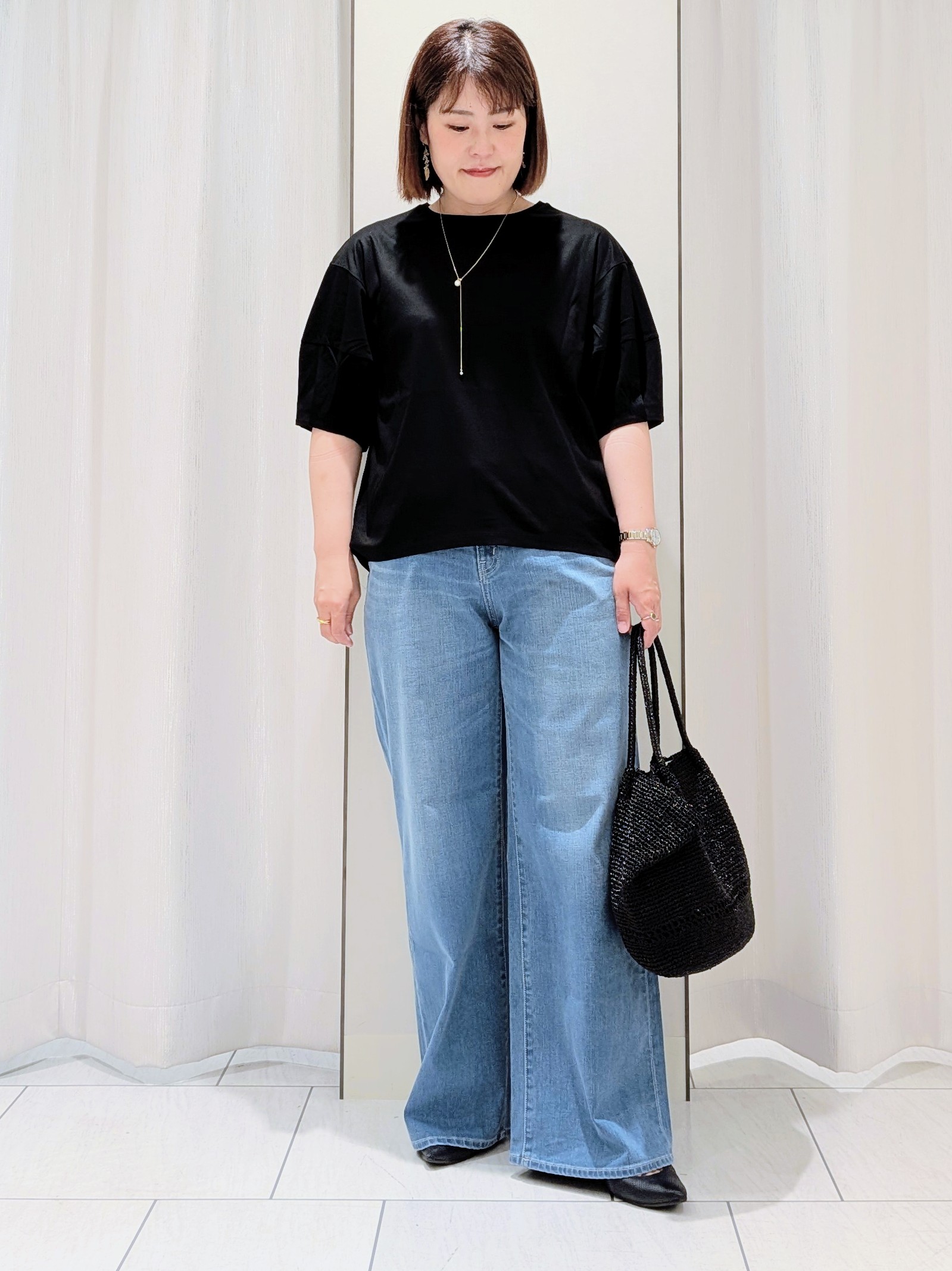 Onumaさんの「UNTITLED｜【汗染み防止/接触冷感】ランタンスリーブプルオーバー」を使ったコーディネート