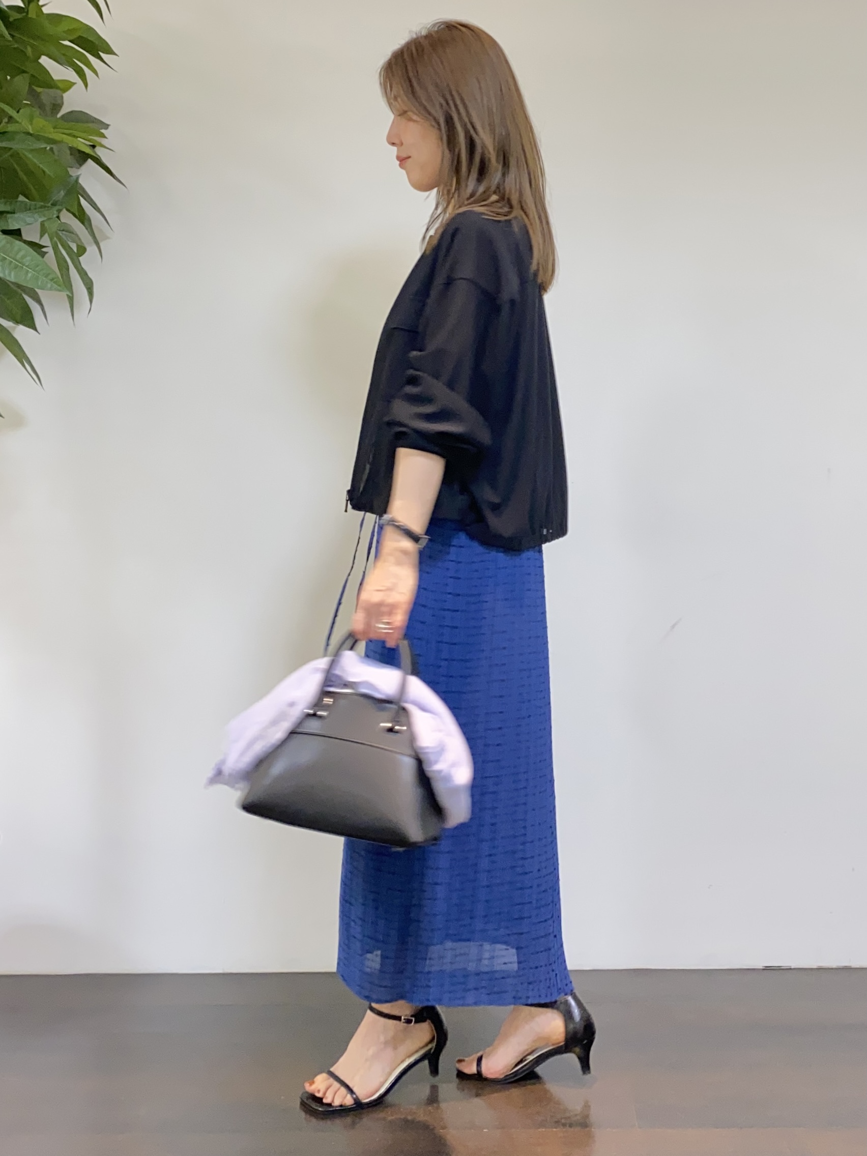 tomoさんの「UNTITLED｜【古畑星夏さん着用/洗える】シアーブルゾン」を使ったコーディネート