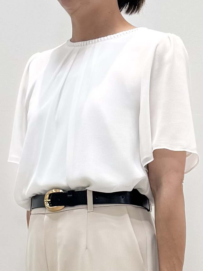 koyaさんの「Reflect｜【S-4Lサイズ/UVカット／接触冷感】シフォンジャージブラウス」を使ったコーディネート