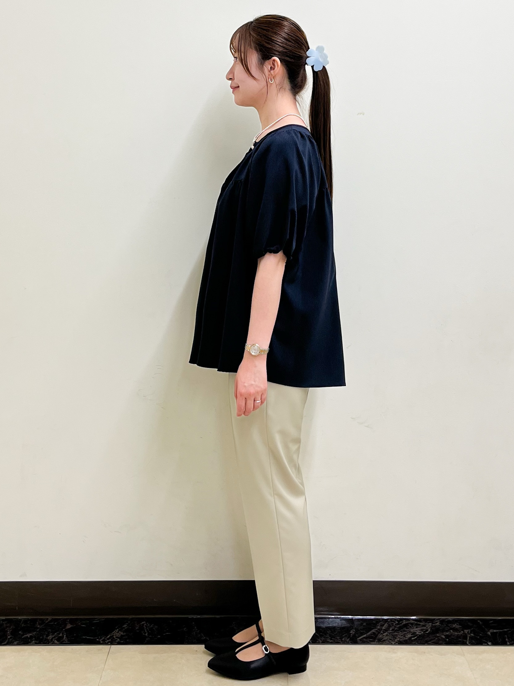 mikikoさんの「Reflect｜ギャザーデザインブラウス」を使ったコーディネート