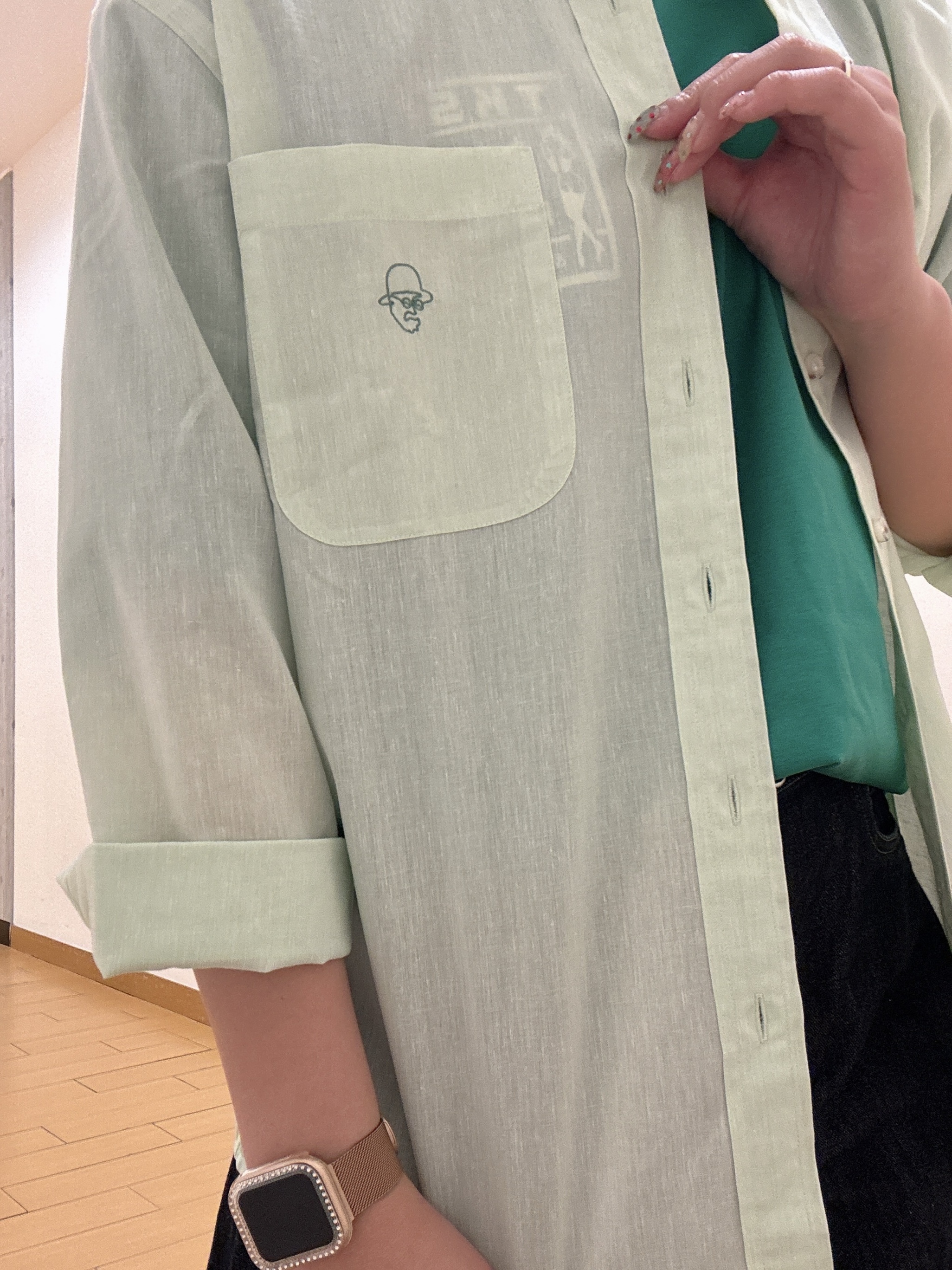 ヒナさんの「TAKEO KIKUCHI｜【BOWLER HAT LABEL】アイスクリアコットン ピンナップガール 半袖Tシャツ」を使ったコーディネート