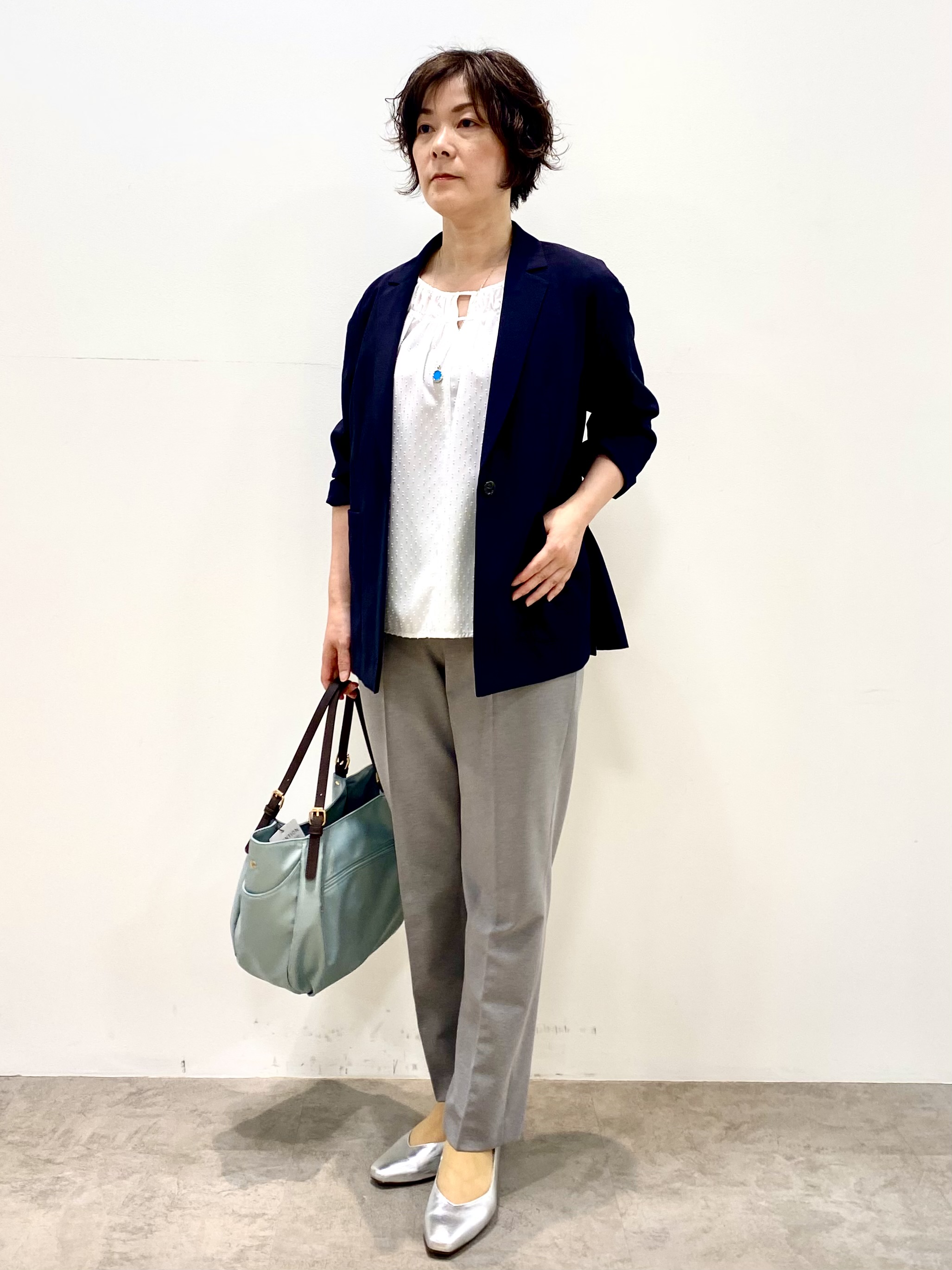 oharaさんの「Reflect｜ネックギャザーデザインブラウス」を使ったコーディネート