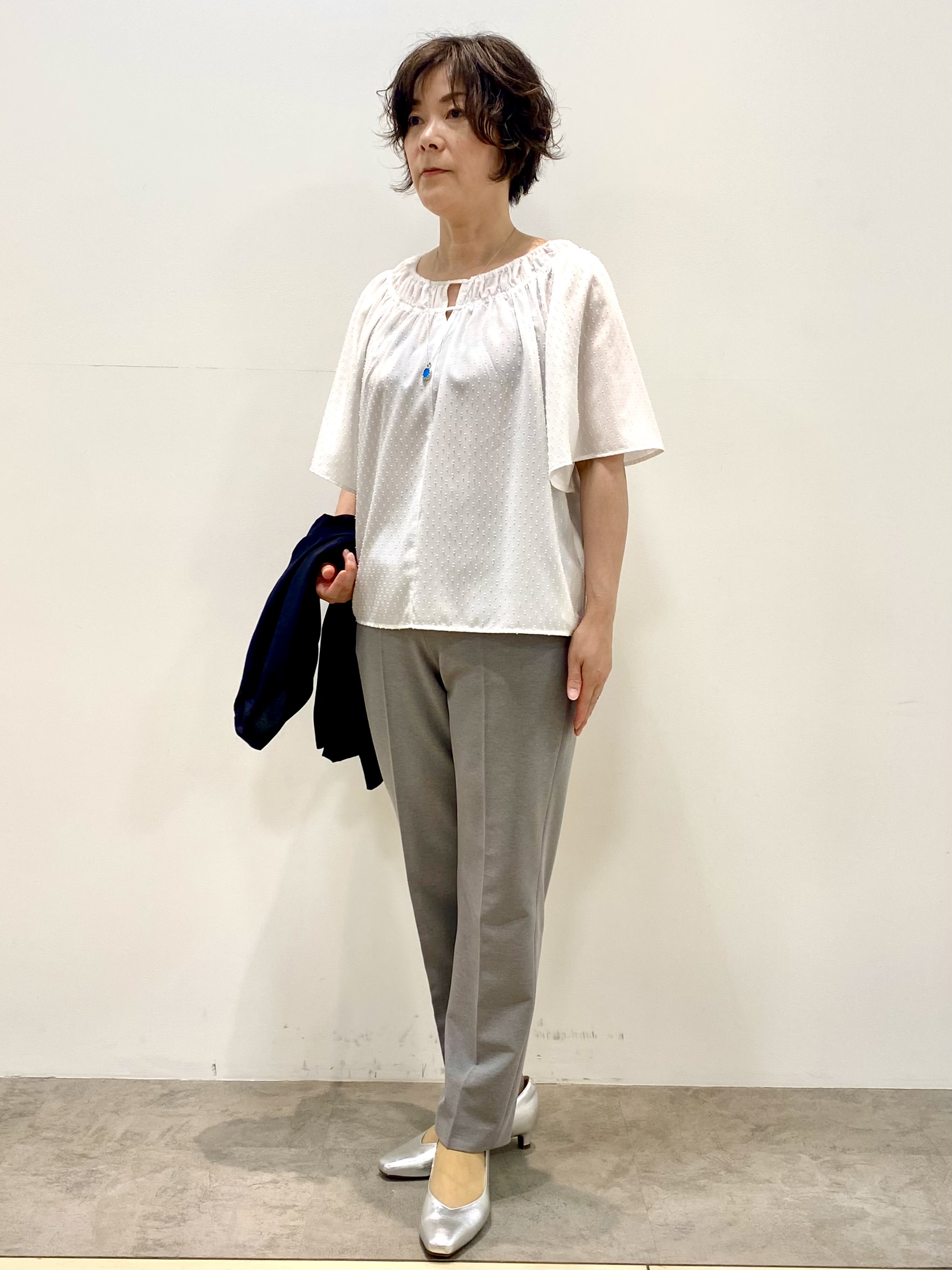 oharaさんの「Reflect｜ネックギャザーデザインブラウス」を使ったコーディネート