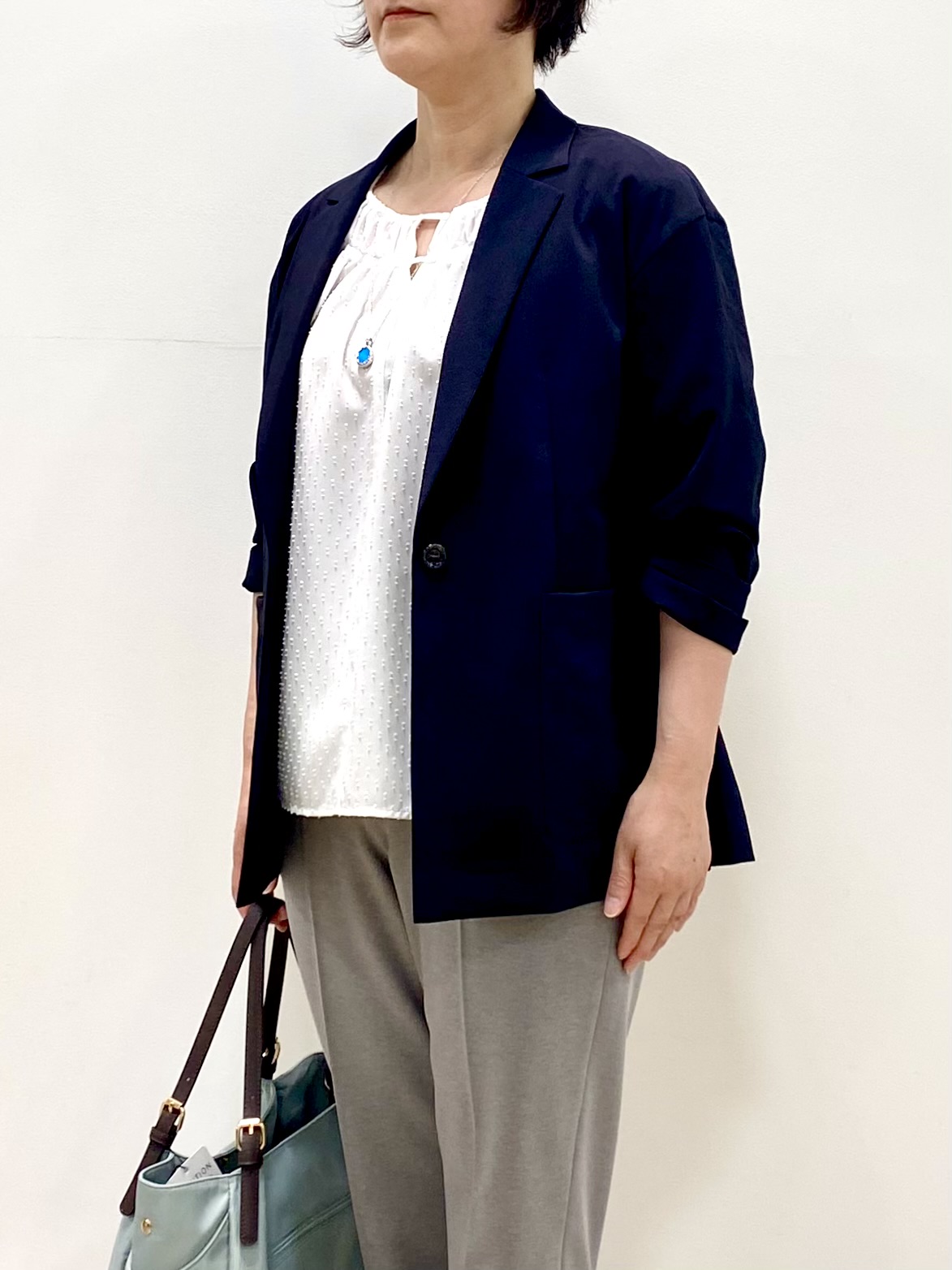 oharaさんの「Reflect｜ネックギャザーデザインブラウス」を使ったコーディネート