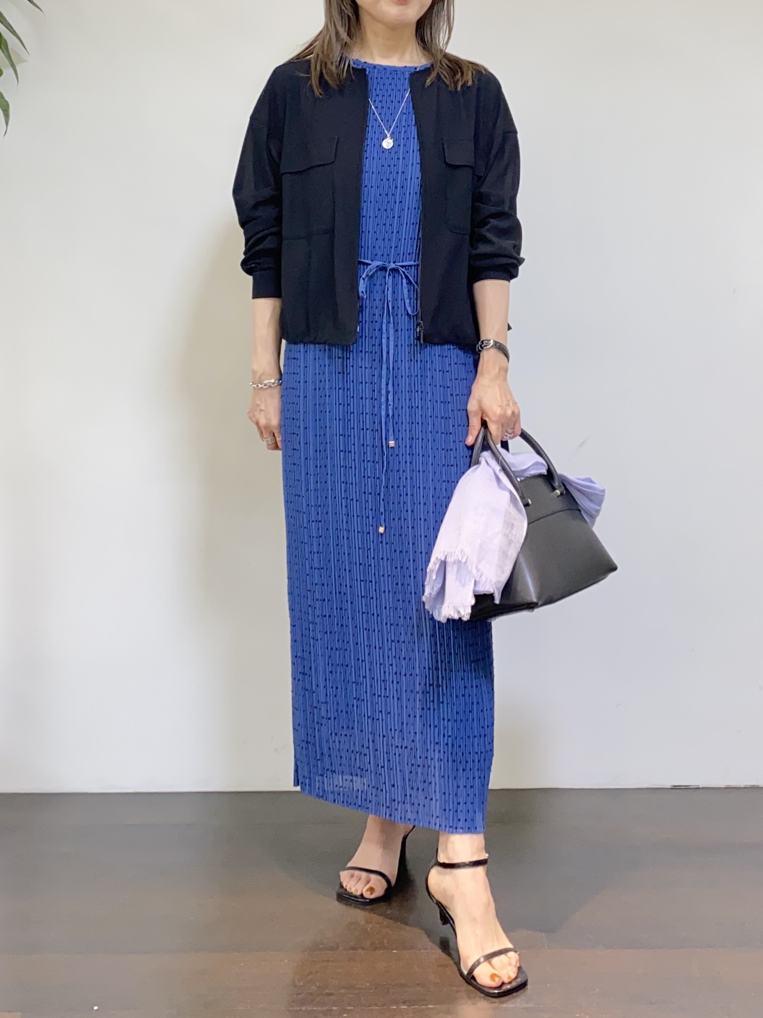 tomoさんの「UNTITLED｜【古畑星夏さん着用/洗える】シアーブルゾン」を使ったコーディネート