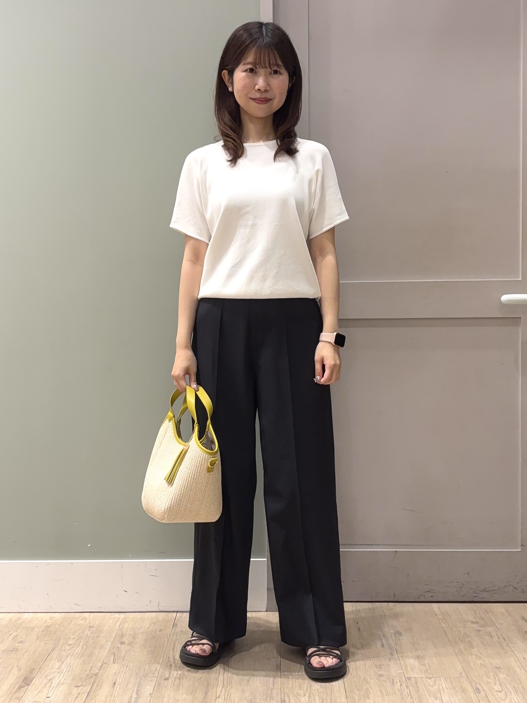 しばみさんの「grove｜【洗濯機OK・ひんやり/SETUP可】シワになりにくいハーフスリーブジャケット」を使ったコーディネート