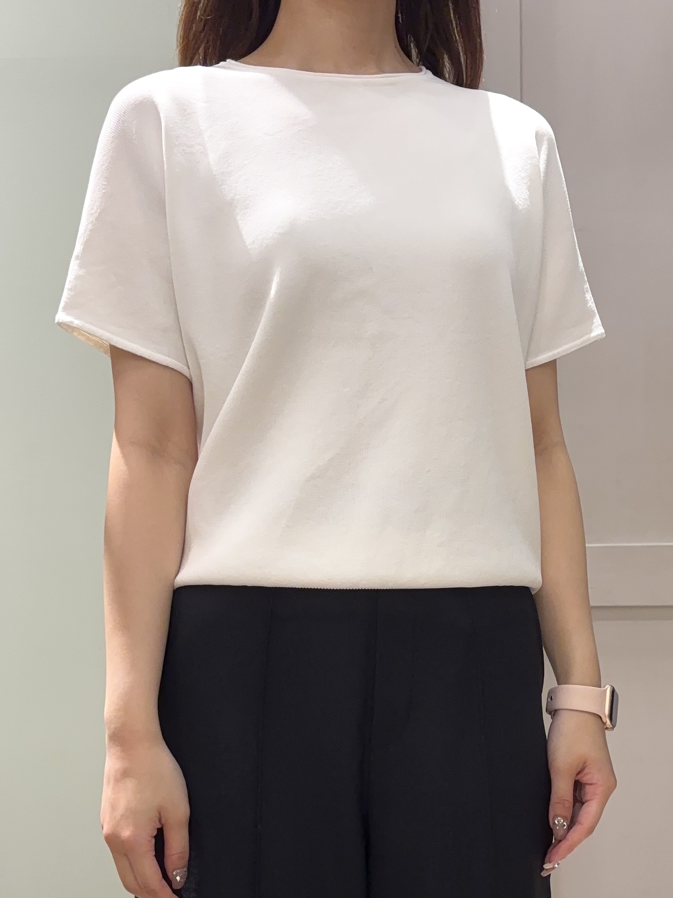 しばみさんの「grove｜【洗濯機OK・ひんやり/SETUP可】シワになりにくいハーフスリーブジャケット」を使ったコーディネート