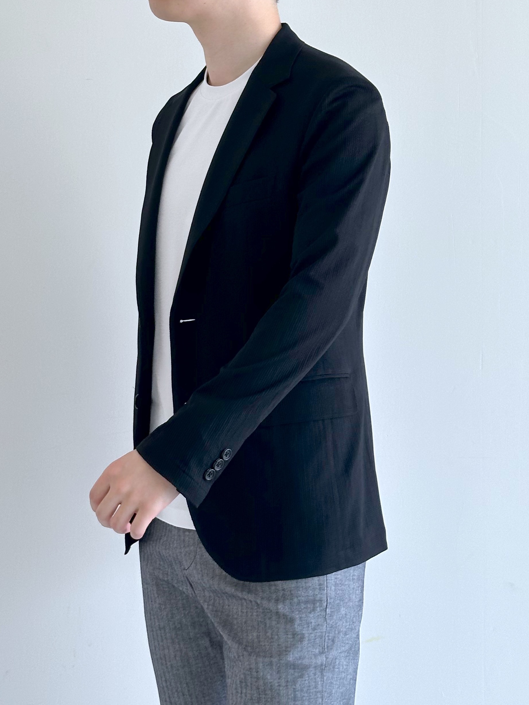 イッシーさんの「TAKEO KIKUCHI｜【Begin5月号掲載/通気性】トリコットサッカー ジャケット」を使ったコーディネート