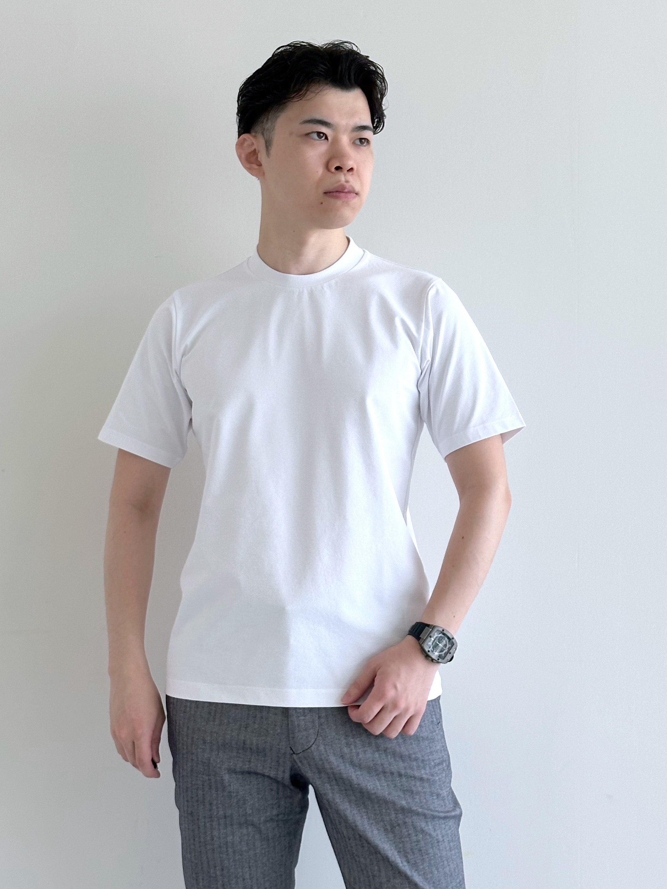 イッシーさんの「TAKEO KIKUCHI｜【Begin5月号掲載/通気性】トリコットサッカー ジャケット」を使ったコーディネート